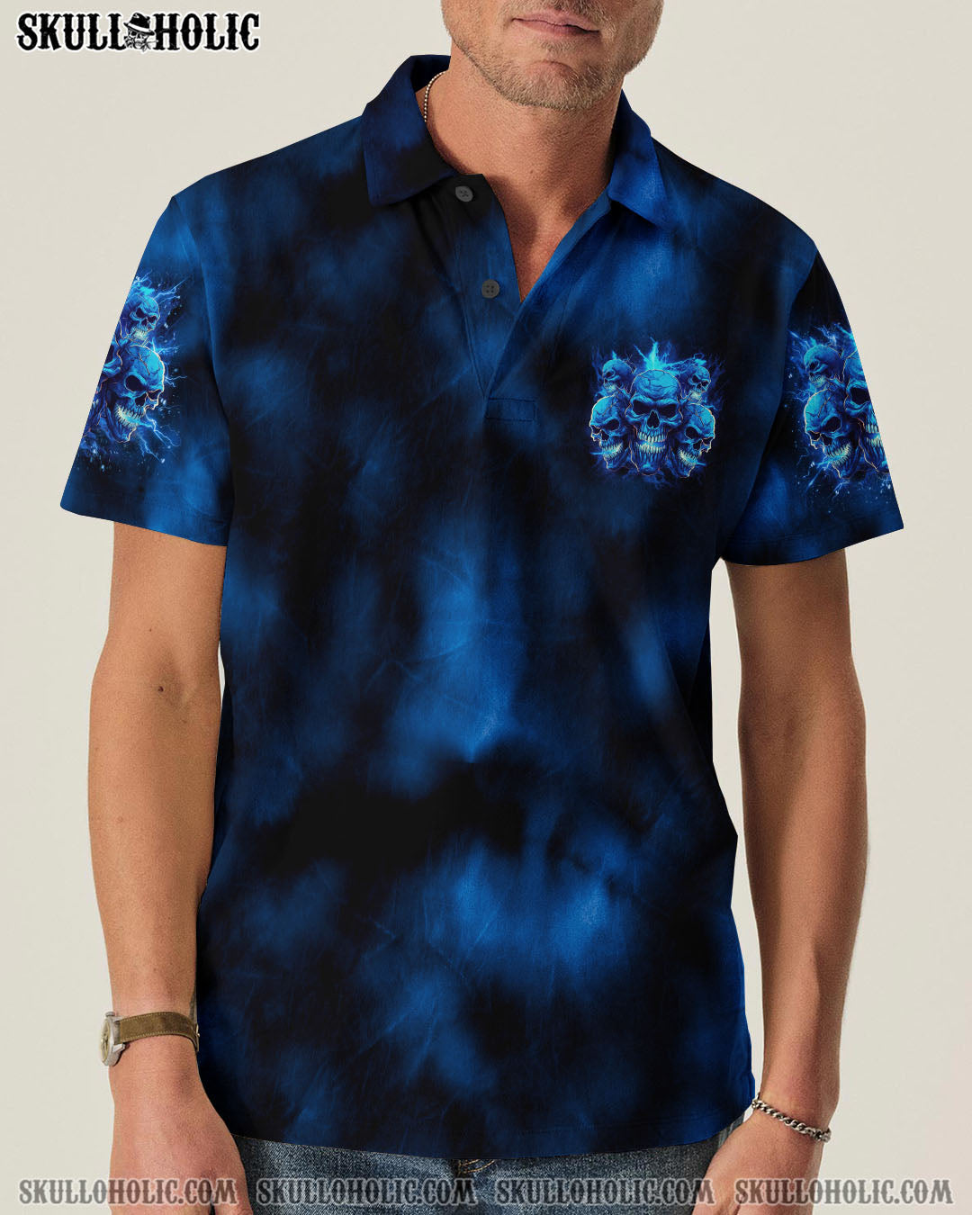BLISSCORNERS IT'S NOT HOW CRAZY I AM SKULL TIE DYE ALL OVER PRINT