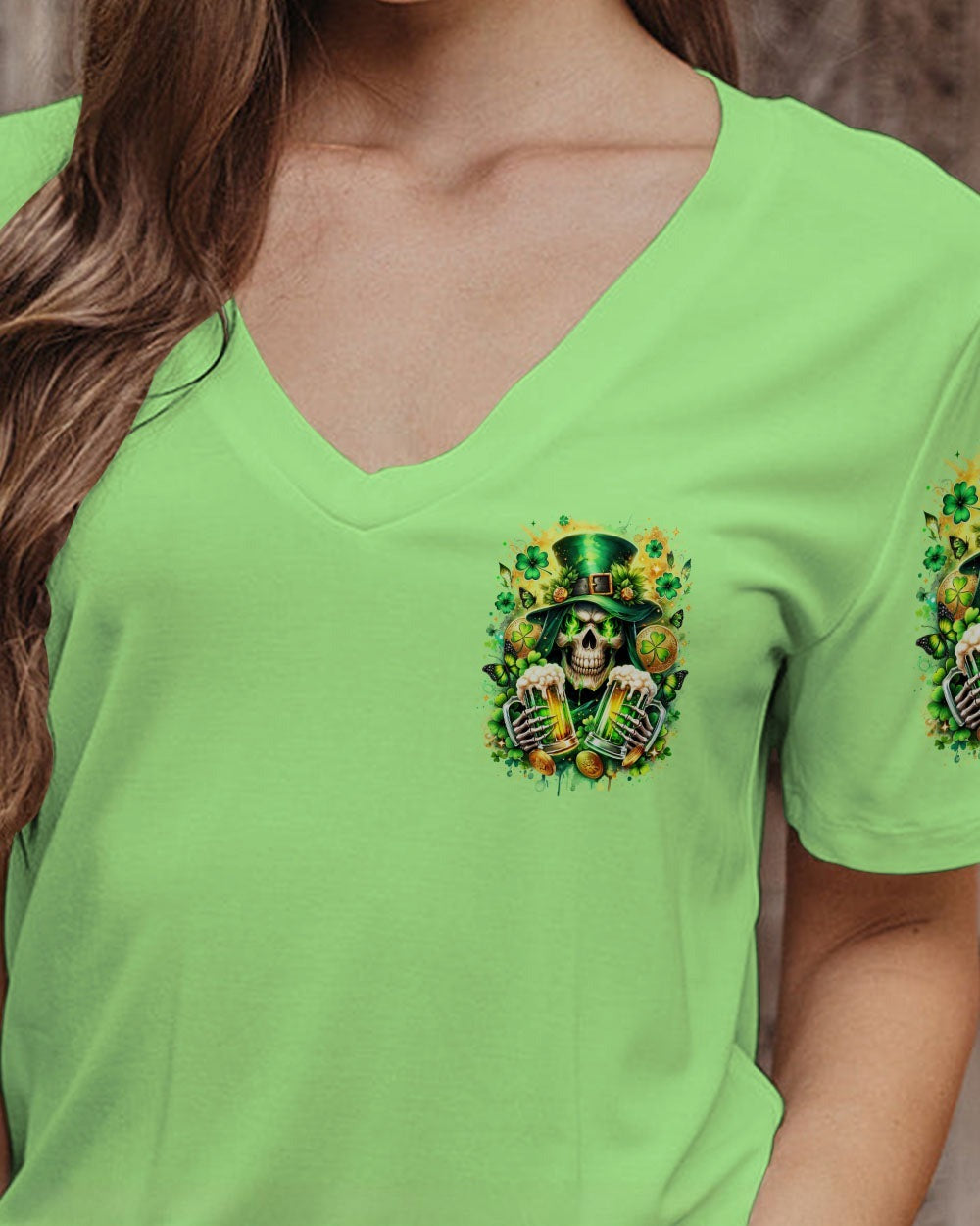 BLISSCORNERS THE DEVIL WHISPERED BEER REAPER PATRICK'S DAY ALL OVER PRINT