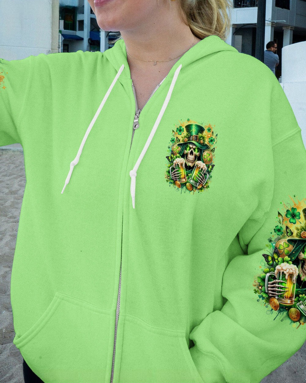 BLISSCORNERS THE DEVIL WHISPERED BEER REAPER PATRICK'S DAY ALL OVER PRINT