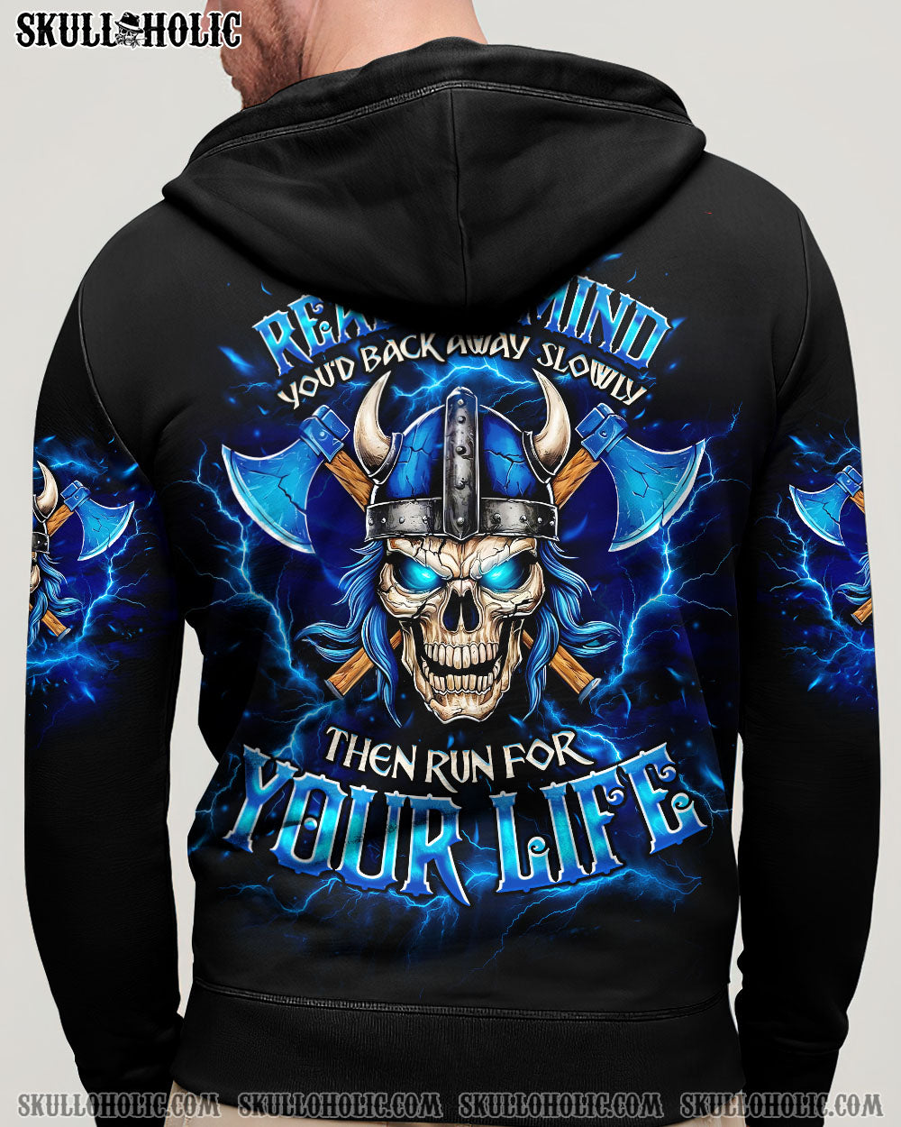 BLISSCORNERS IF YOU COULD READ MY MIND VIKING SKULL ALL OVER PRINT