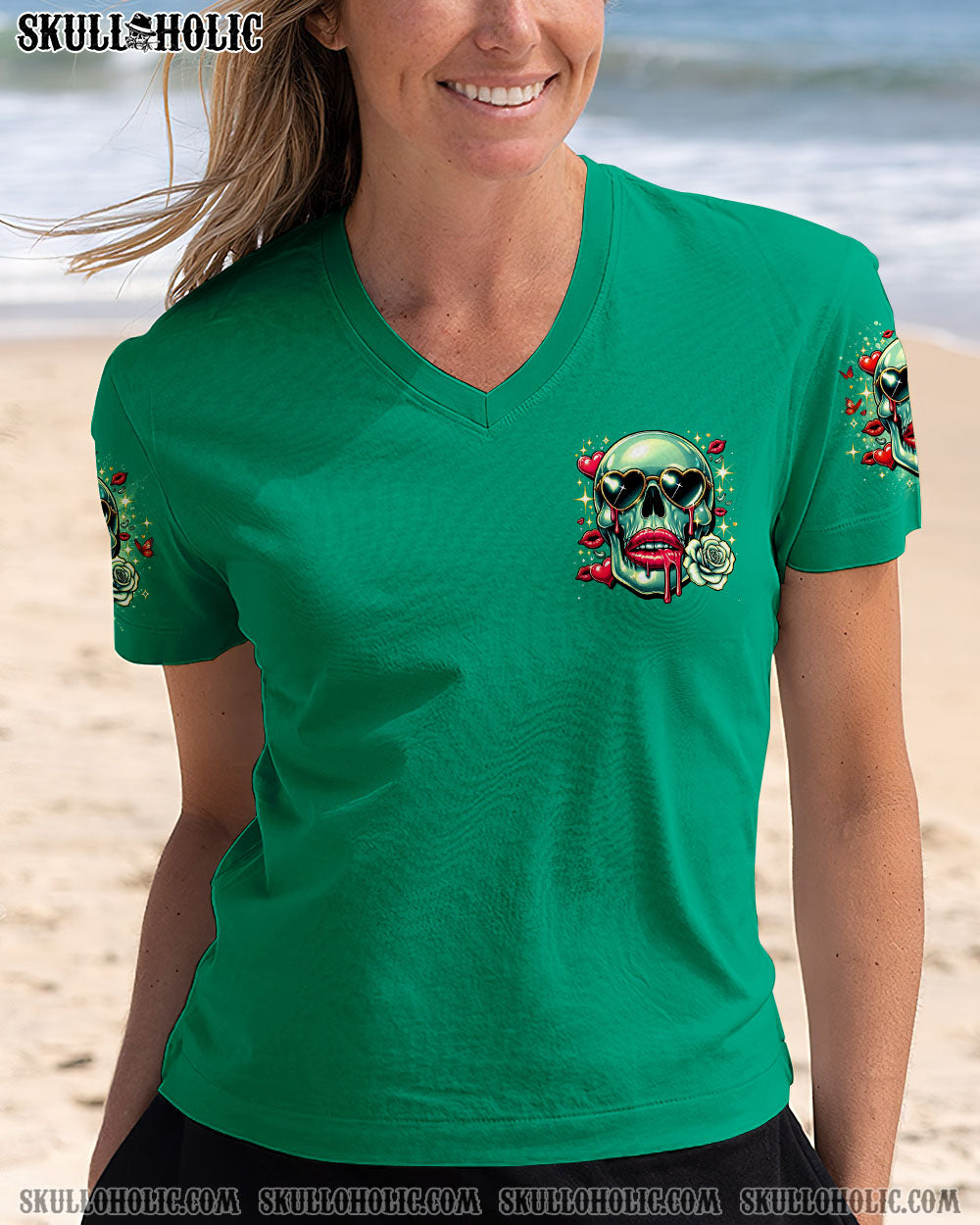 BLISSCORNERS I'M NOT A HOT MESS I'M A SPICY DISASTER SKULL ALL OVER PRINT