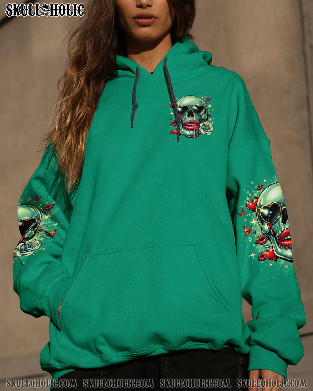 BLISSCORNERS I'M NOT A HOT MESS I'M A SPICY DISASTER SKULL ALL OVER PRINT
