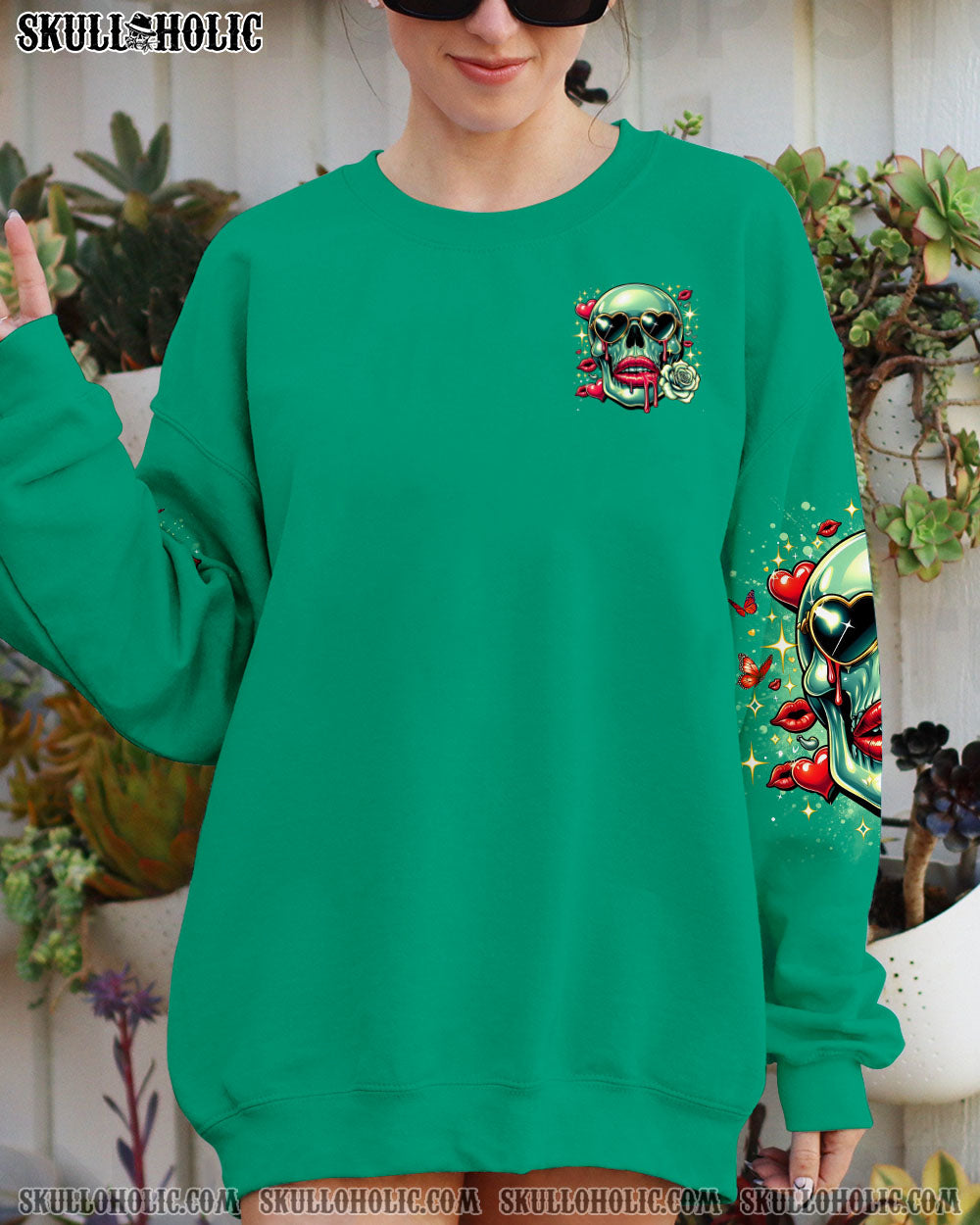 BLISSCORNERS I'M NOT A HOT MESS I'M A SPICY DISASTER SKULL ALL OVER PRINT