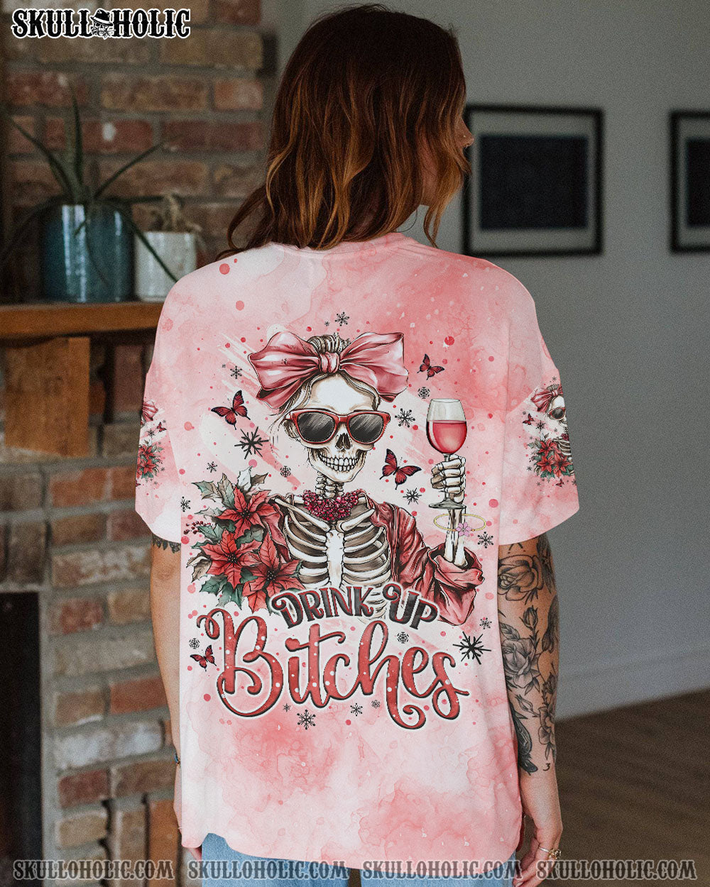 BLISSCORNERS DRINK UP B CHRISTMAS ALL OVER PRINT