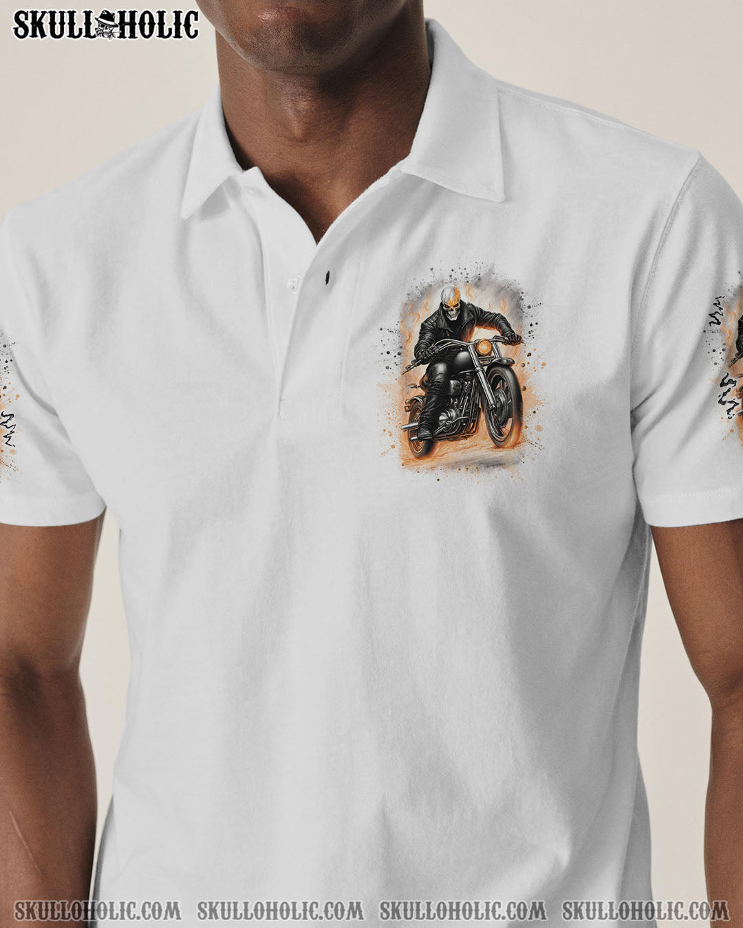 BLISSCORNERS TAKE IT OUT AND PLAY WITH IT BIKER SKULL ALL OVER PRINT