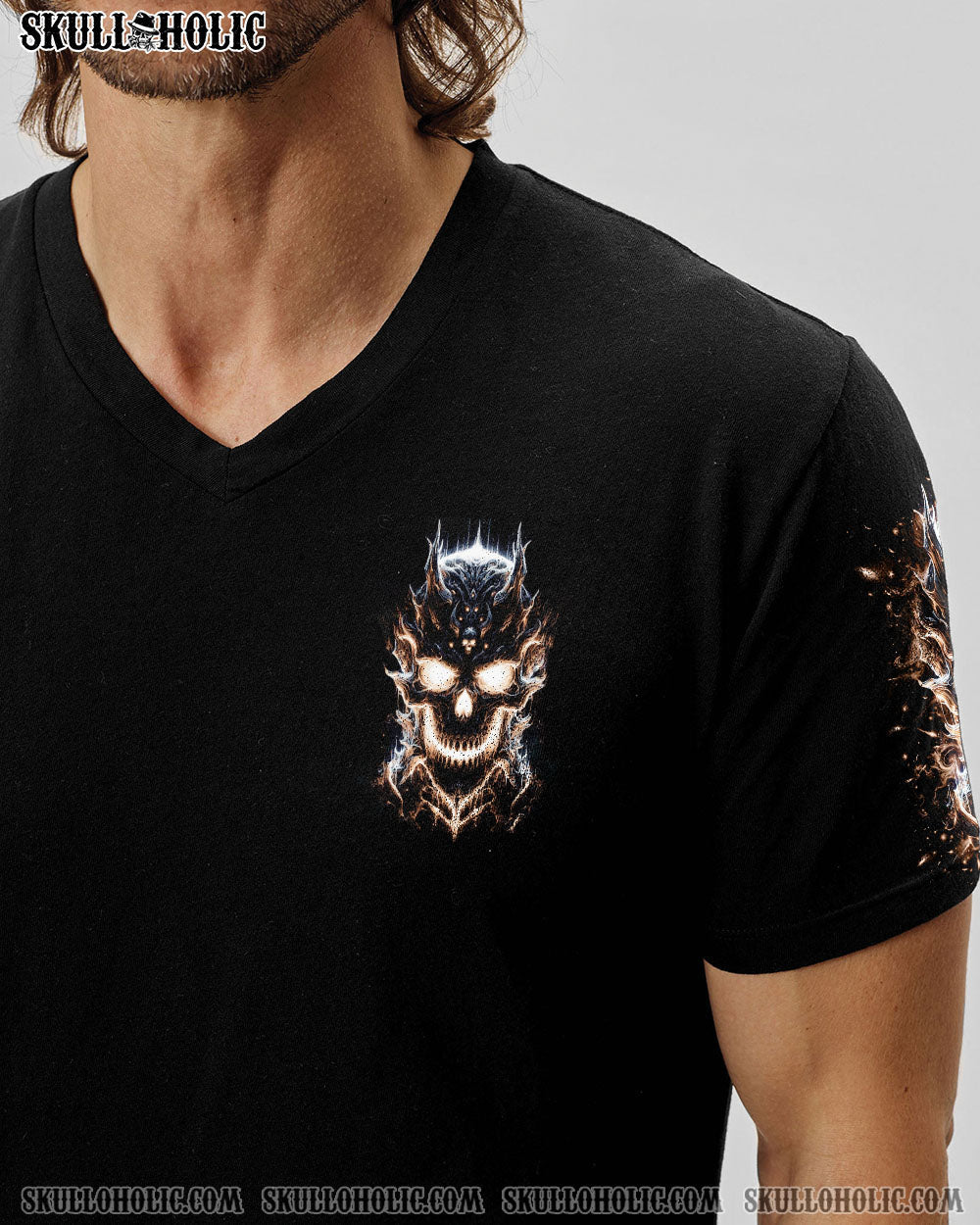 BLISSCORNERS ONE DAY I'M GONNA JUST SAY DEMON SKULL ALL OVER PRINT