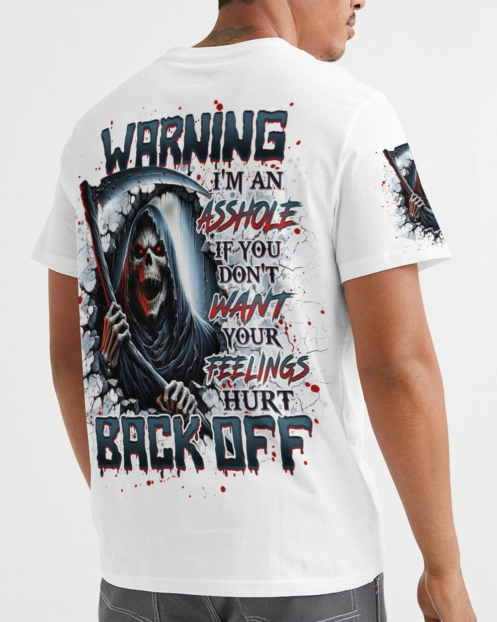 BLISSCORNERS WARNING I'M AN A SKULL REAPER ALL OVER PRINT