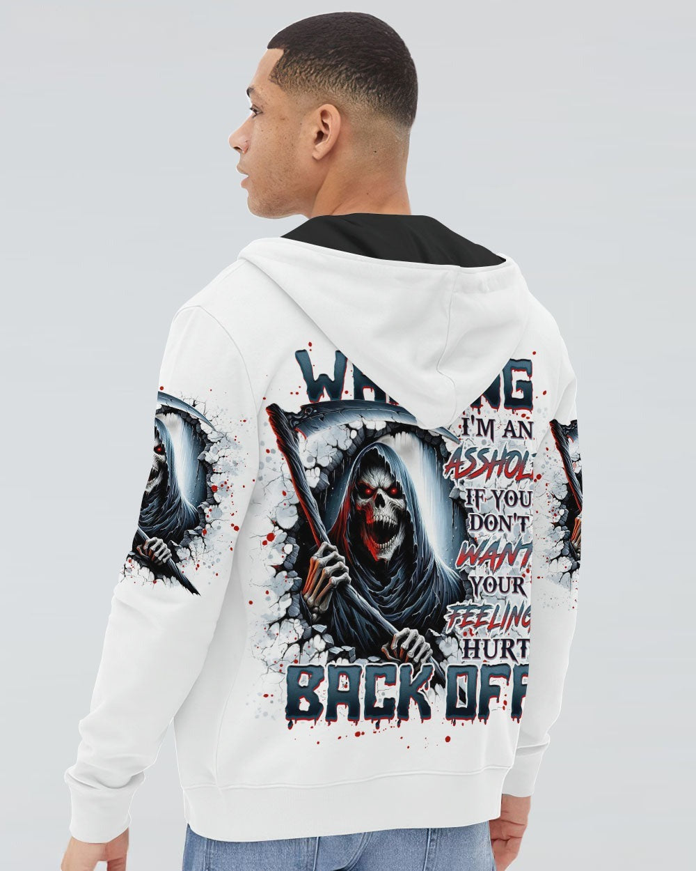 BLISSCORNERS WARNING I'M AN A SKULL REAPER ALL OVER PRINT
