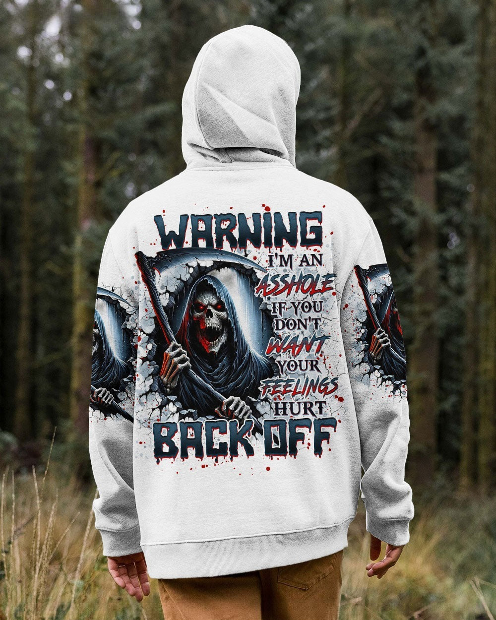 BLISSCORNERS WARNING I'M AN A SKULL REAPER ALL OVER PRINT