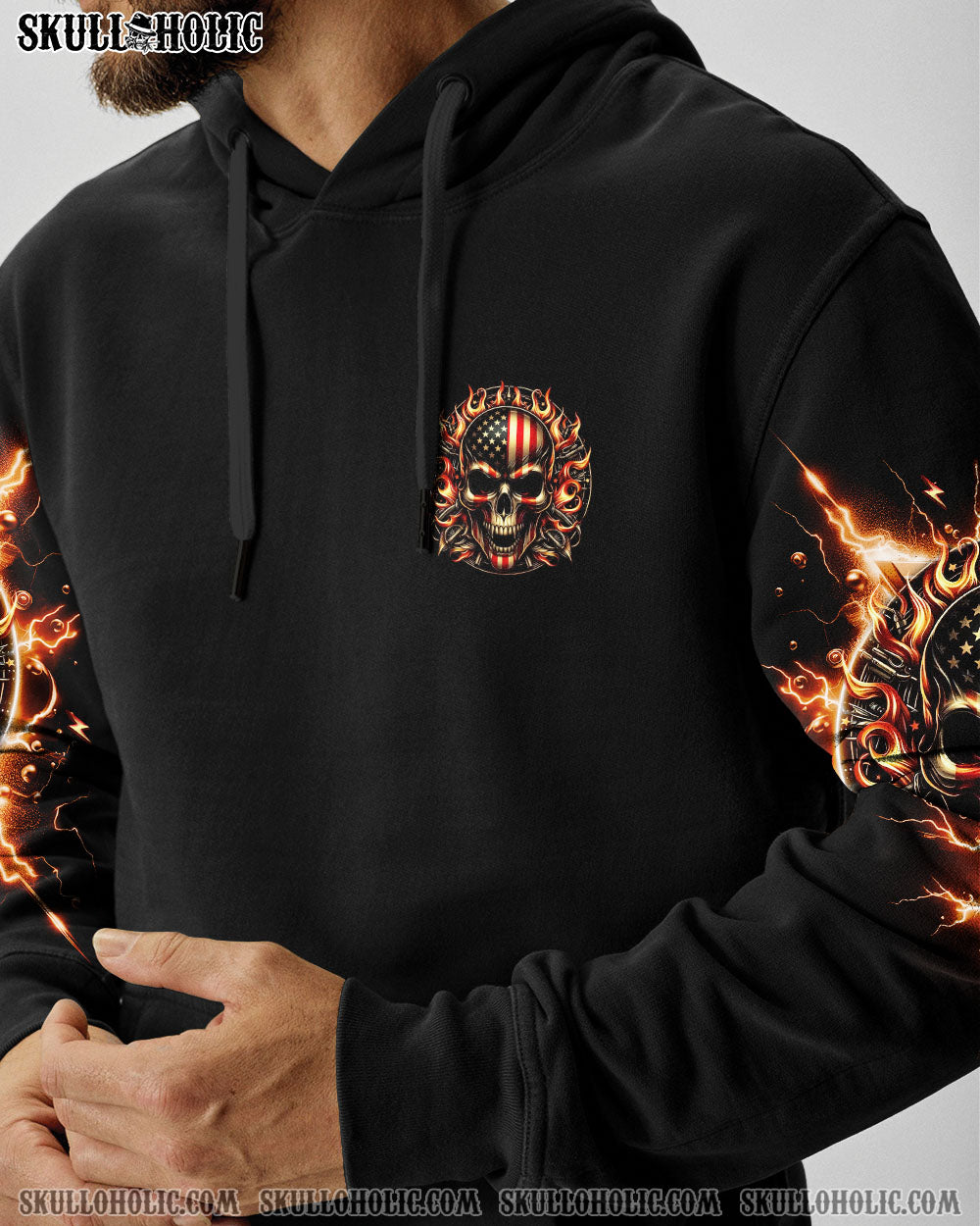 BLISSCORNERS ONE DAY I'M GONNA JUST SAY DEMON SKULL ALL OVER PRINT
