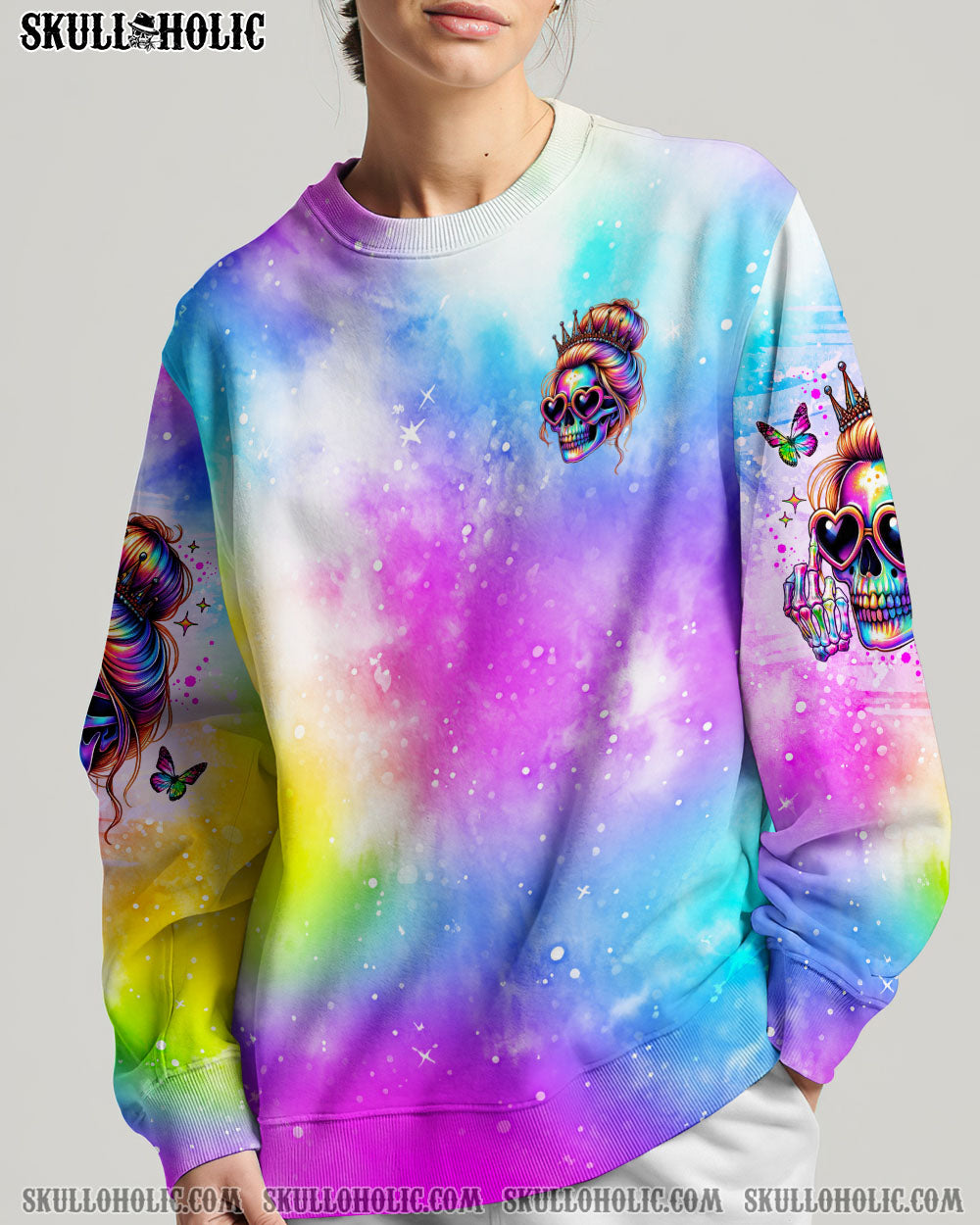 BLISSCORNERS I'M THE FKING QUEEN SKULL ALL OVER PRINT