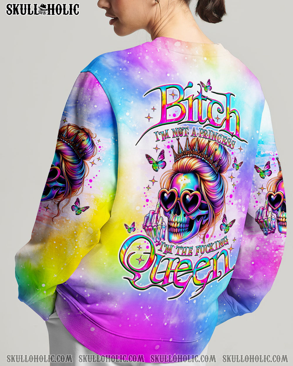 BLISSCORNERS I'M THE FKING QUEEN SKULL ALL OVER PRINT