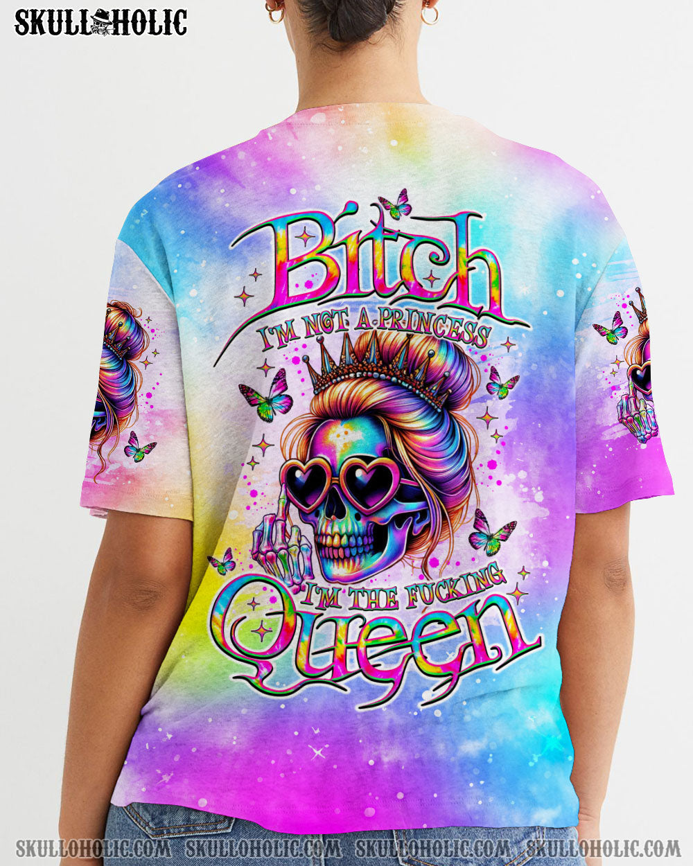BLISSCORNERS I'M THE FKING QUEEN SKULL ALL OVER PRINT