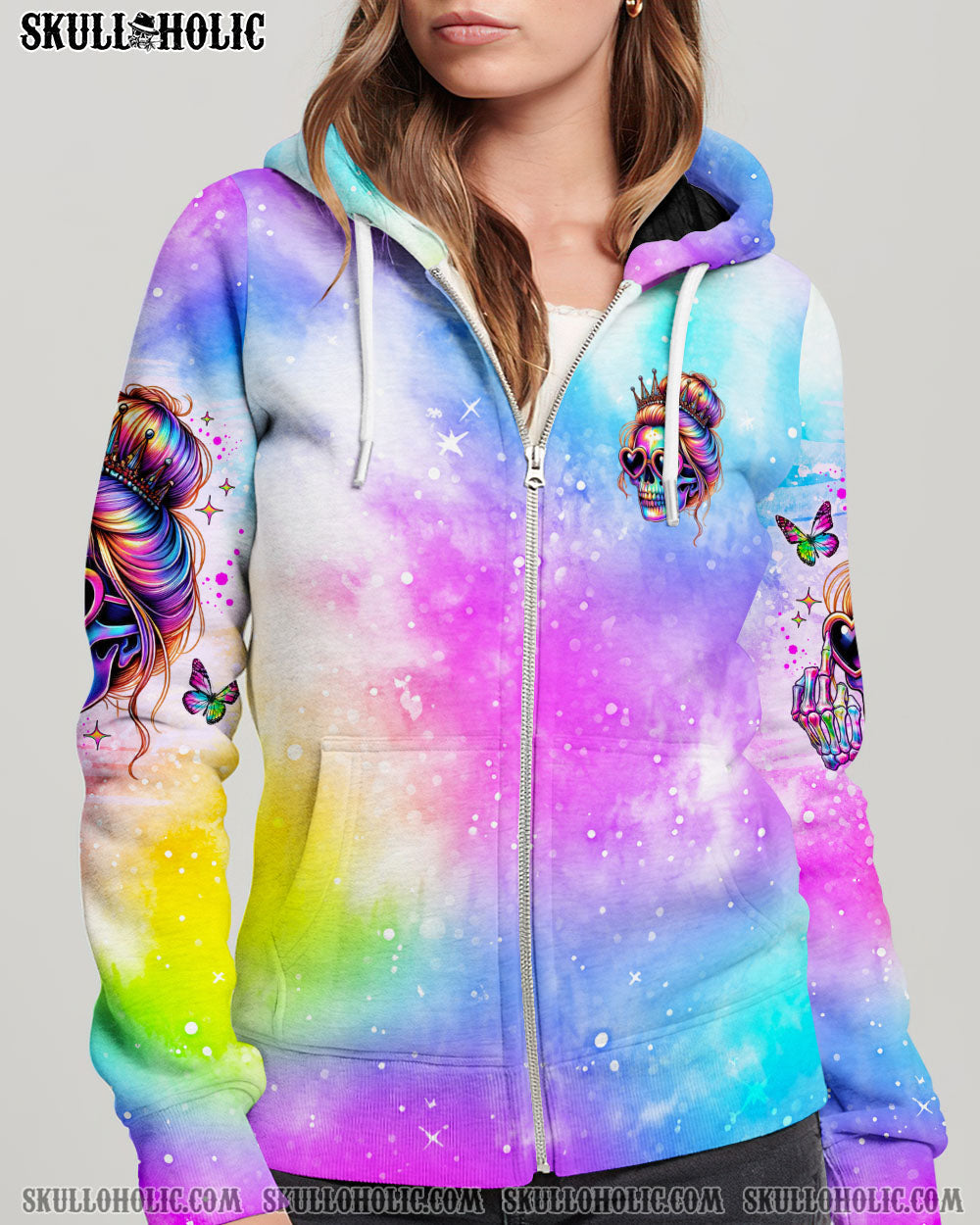 BLISSCORNERS I'M THE FKING QUEEN SKULL ALL OVER PRINT