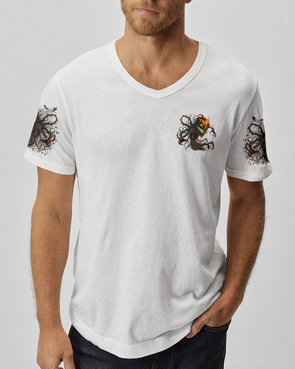 BLISSCORNERS OF COURSE I'M GOING TO HELL SKULL PUMPKINS HALLOWEEN ALL OVER PRINT