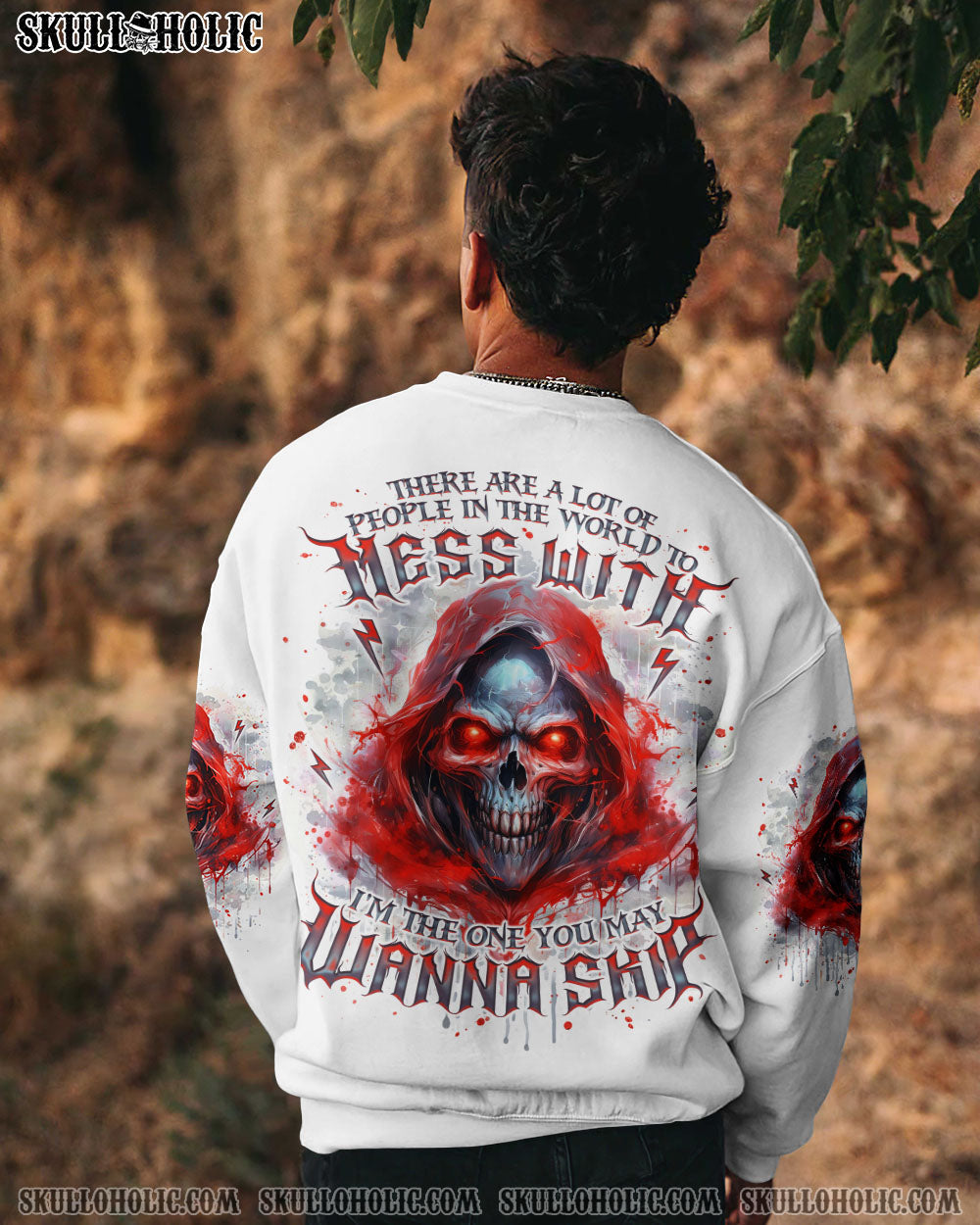 BLISSCORNERS I'M THE ONE YOU MAY WANNA SKIP MAD REAPER ALL OVER PRINT