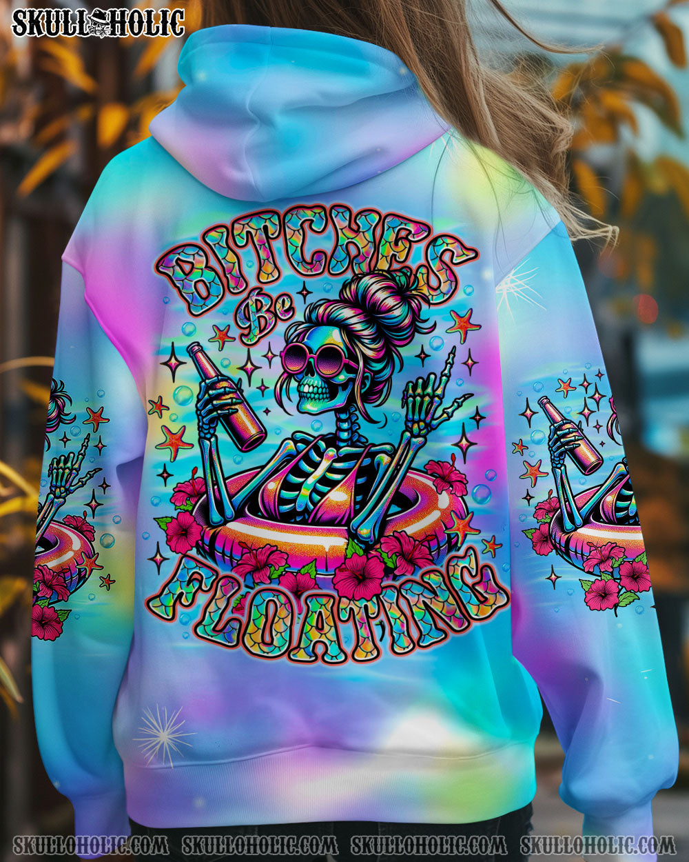 BLISSCORNERS BI**HES BE FLOATING SKELETON ALL OVER PRINT