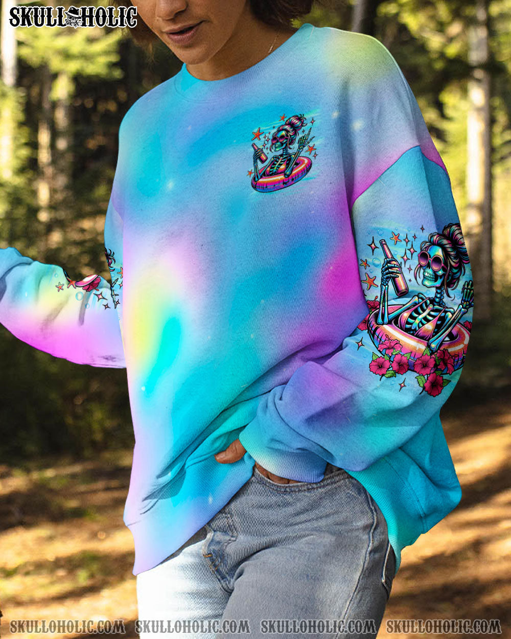 BLISSCORNERS BI**HES BE FLOATING SKELETON ALL OVER PRINT