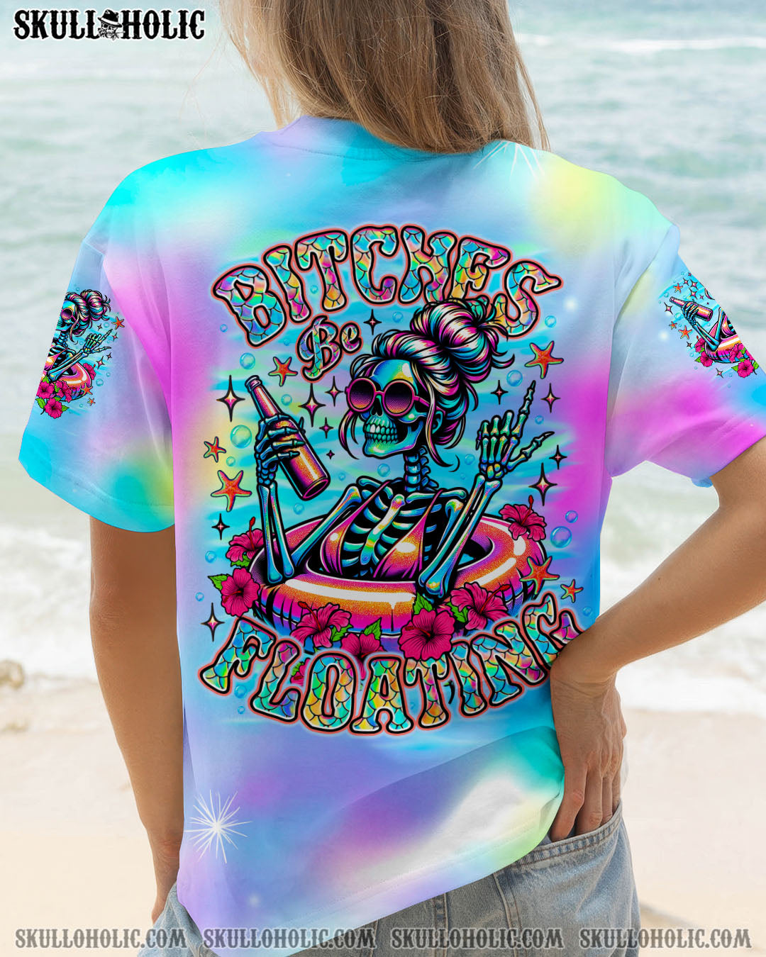 BLISSCORNERS BI**HES BE FLOATING SKELETON ALL OVER PRINT