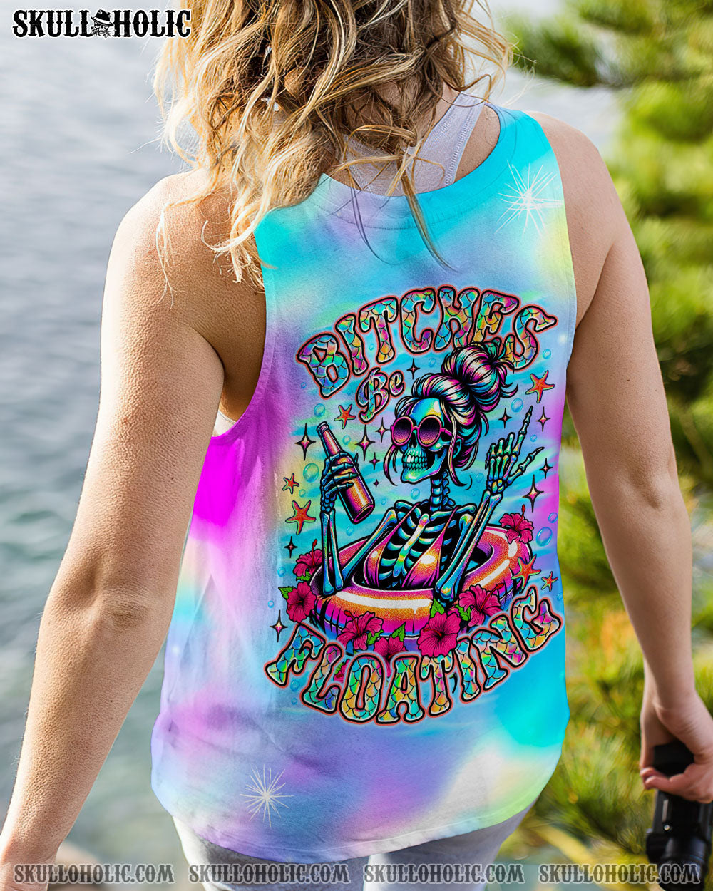 BLISSCORNERS BI**HES BE FLOATING SKELETON ALL OVER PRINT