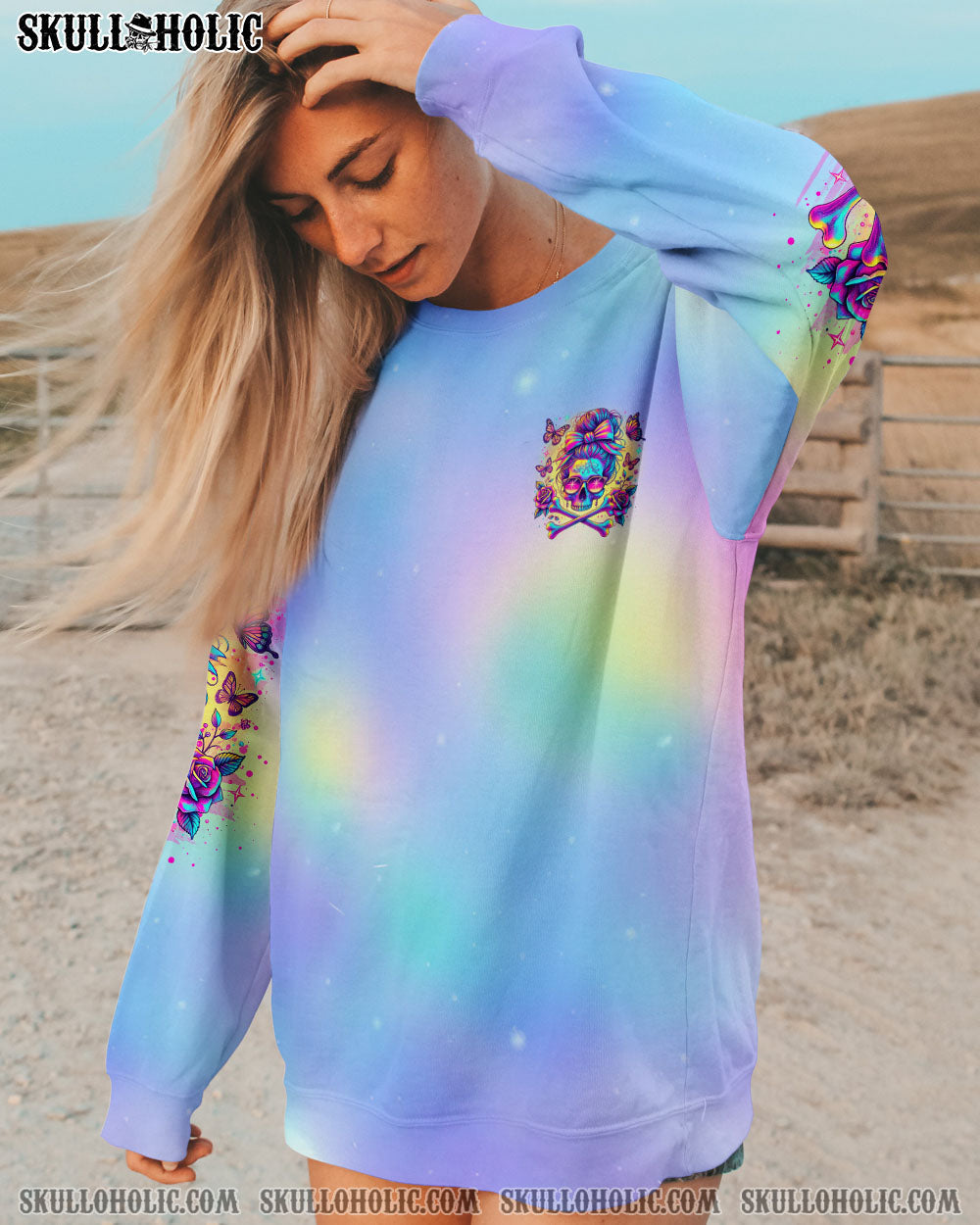 BLISSCORNERS IT'S GOING TO BE ONE OF THOSE DAYS SKULL MESSY BUN ALL OVER PRINT