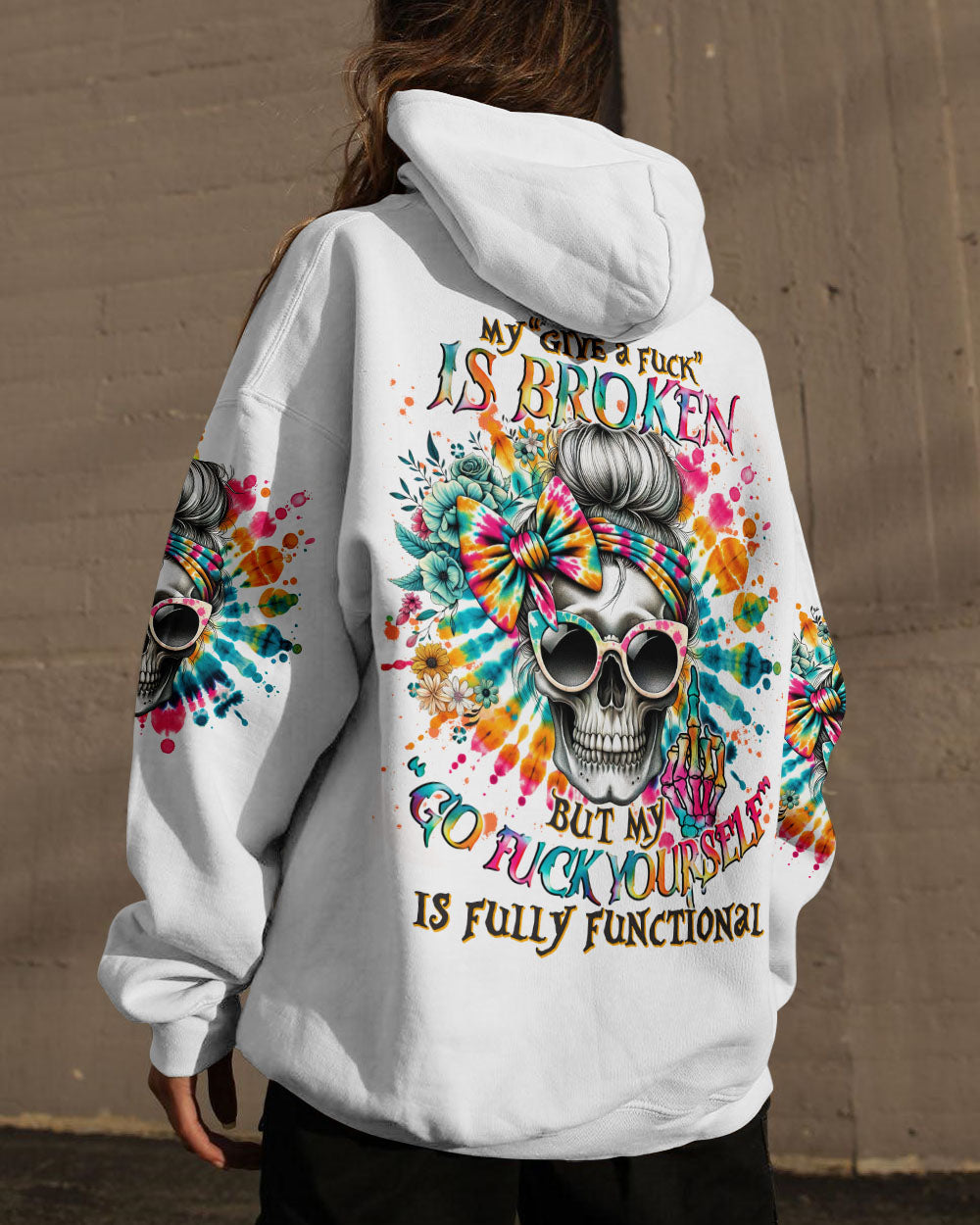 BLISSCORNERS ZERO F GIVEN MESSY BUN TIE DYE ALL OVER PRINT