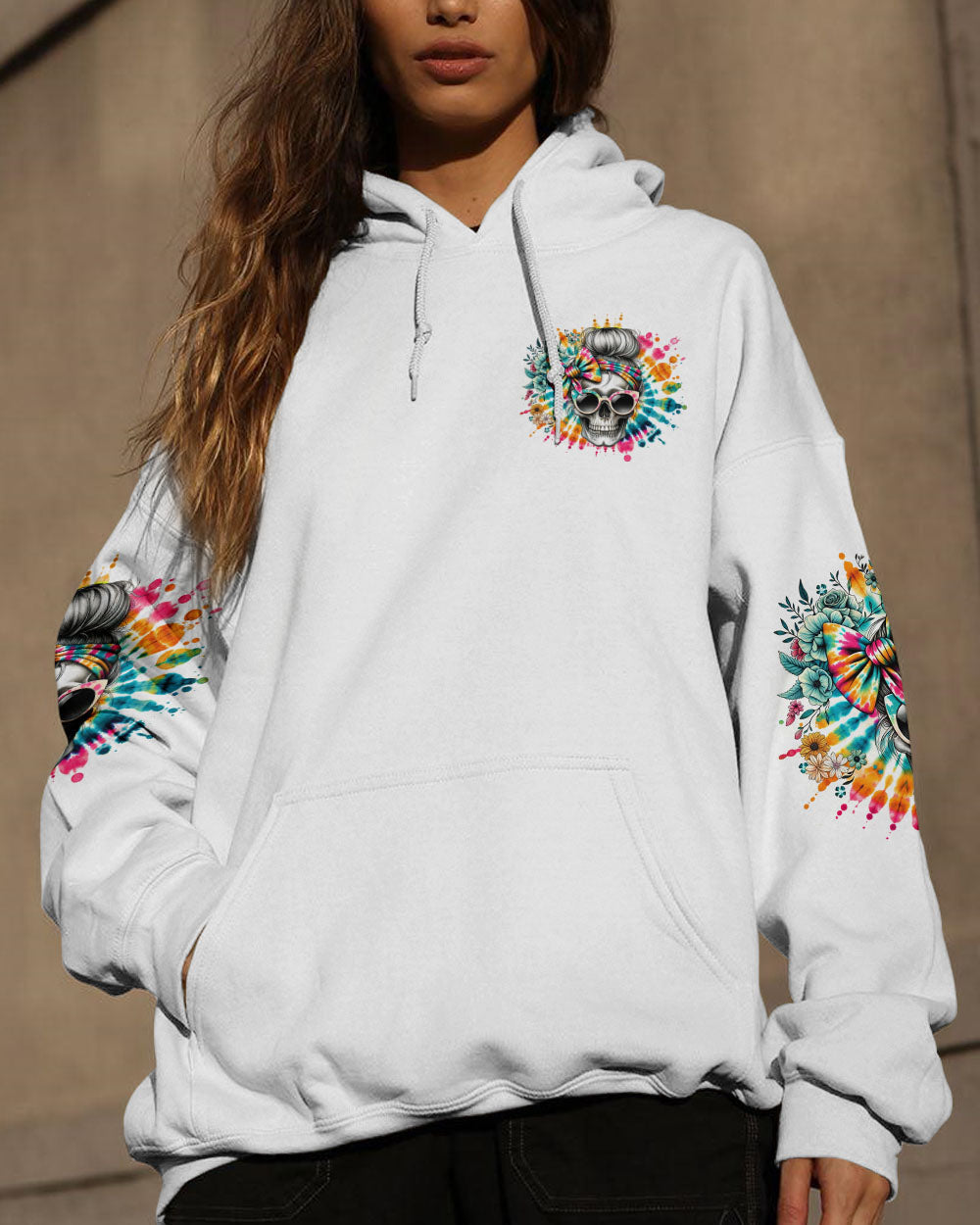 BLISSCORNERS ZERO F GIVEN MESSY BUN TIE DYE ALL OVER PRINT