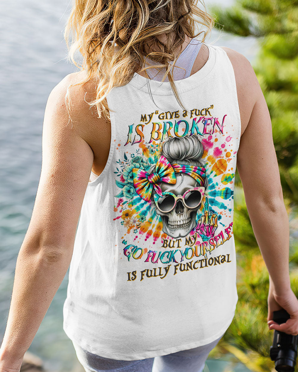 BLISSCORNERS ZERO F GIVEN MESSY BUN TIE DYE ALL OVER PRINT