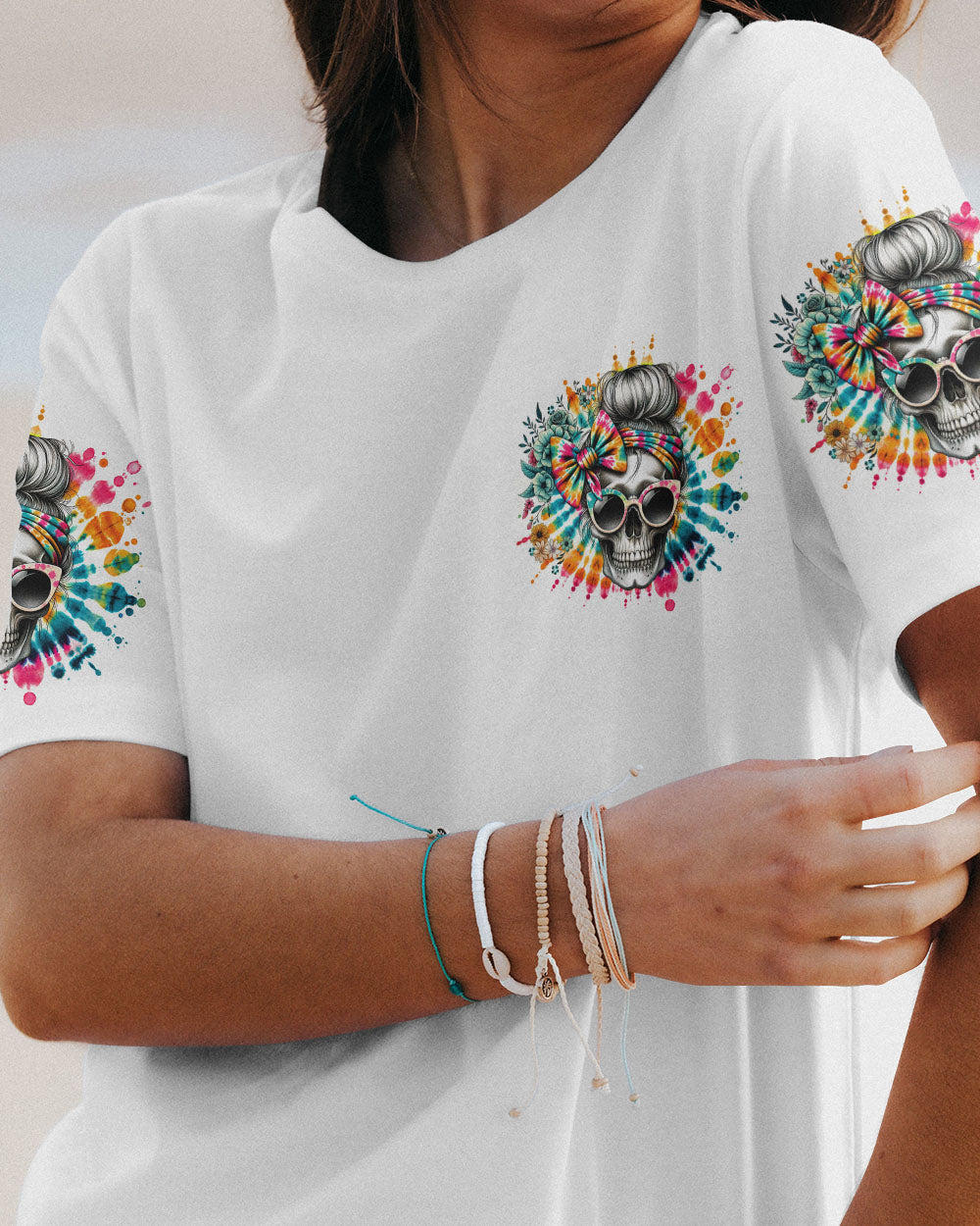 BLISSCORNERS ZERO F GIVEN MESSY BUN TIE DYE ALL OVER PRINT