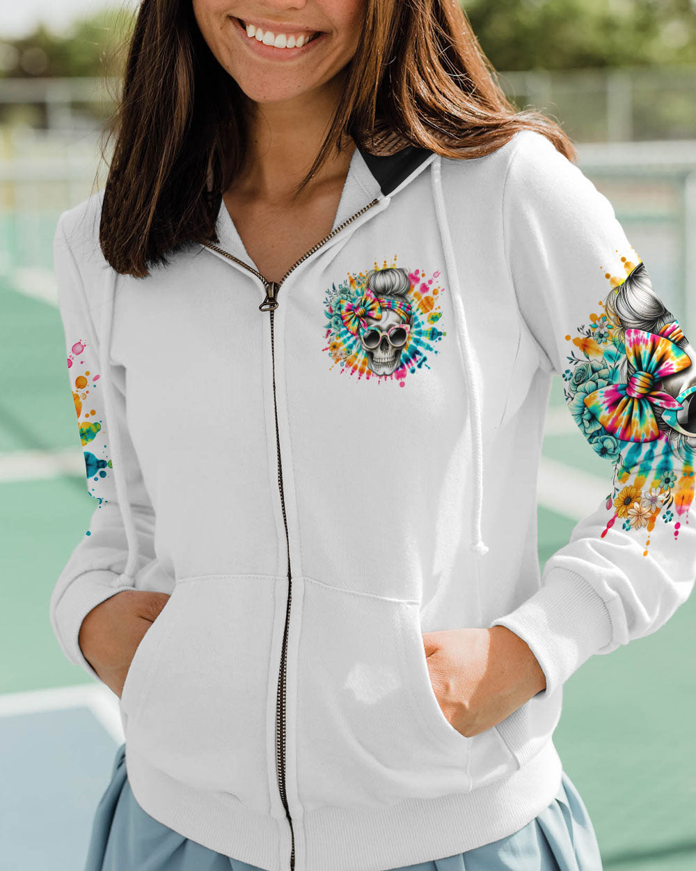 BLISSCORNERS ZERO F GIVEN MESSY BUN TIE DYE ALL OVER PRINT