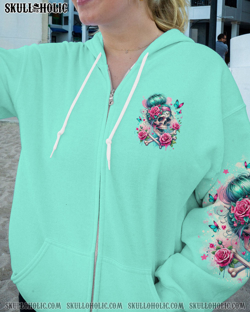 BLISSCORNERS THE GOOD GIRL IN ME MESSY BUN ALL OVER PRINT