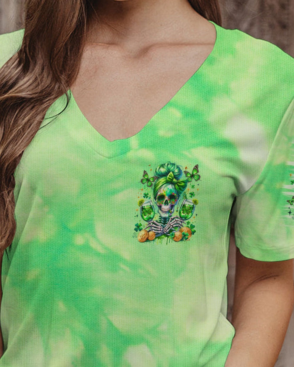BLISSCORNERS SHE IS SUNSHINE SUNFLOWER MESSY BUN SKULL ALL OVER PRINT