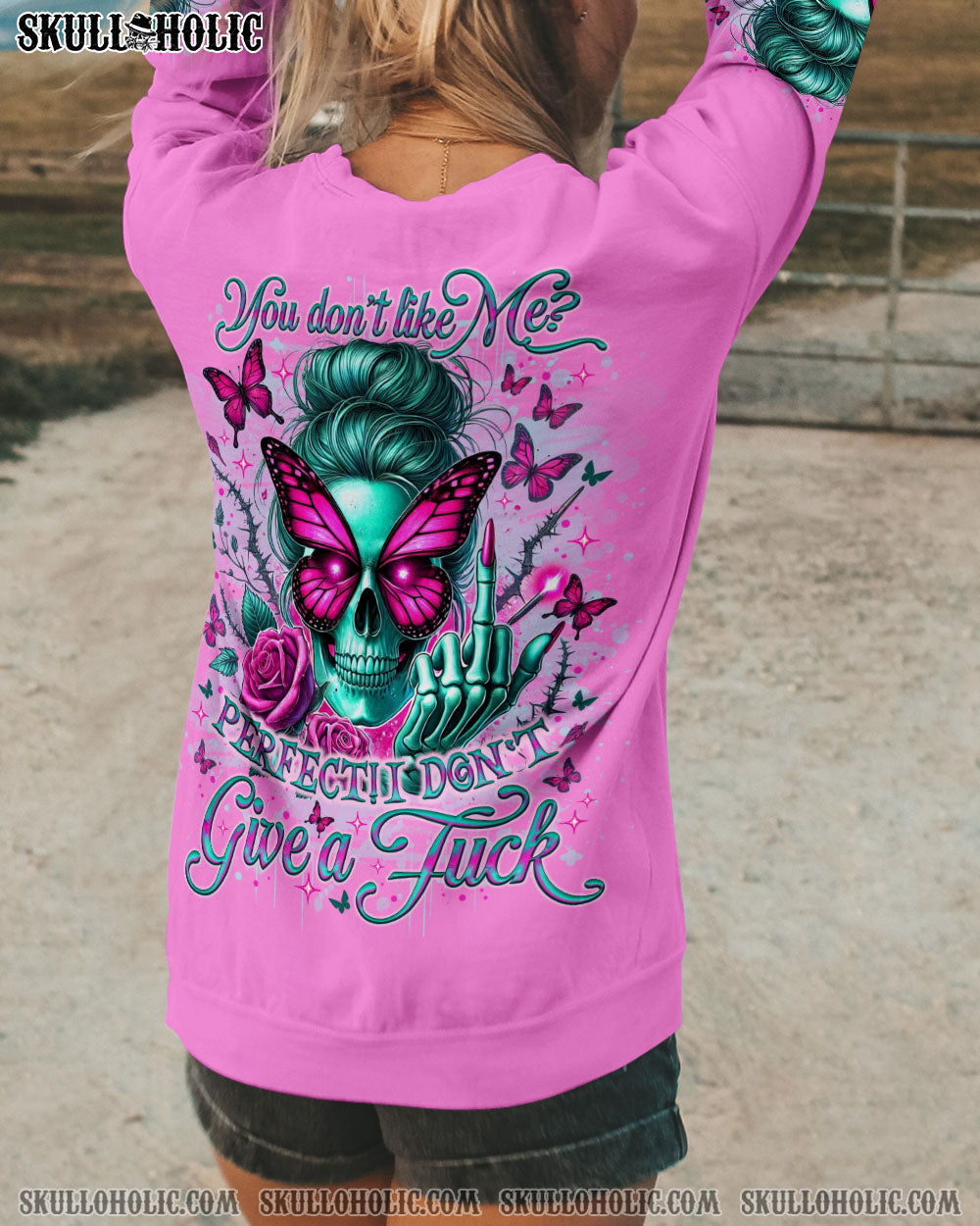 BLISSCORNERS THE GOOD GIRL IN ME MESSY BUN ALL OVER PRINT