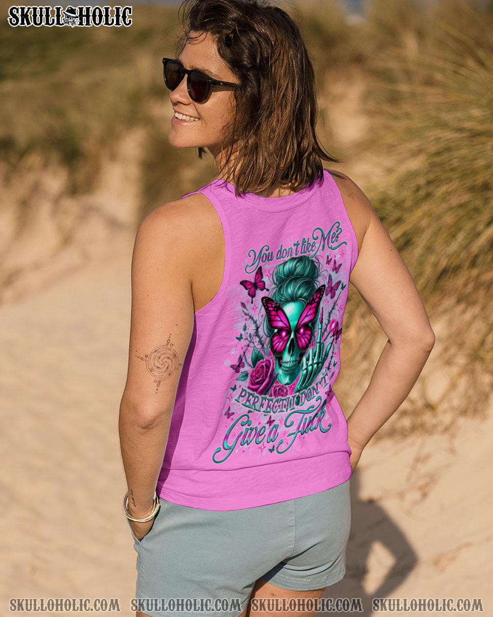 BLISSCORNERS THE GOOD GIRL IN ME MESSY BUN ALL OVER PRINT