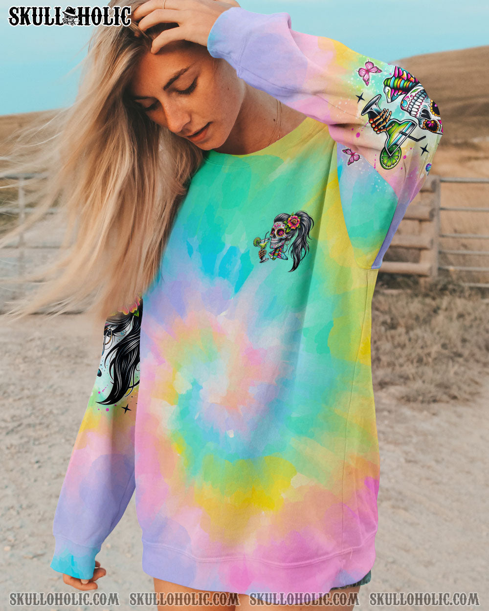 BLISSCORNERS SALTY B SKULL LADY ALL OVER PRINT