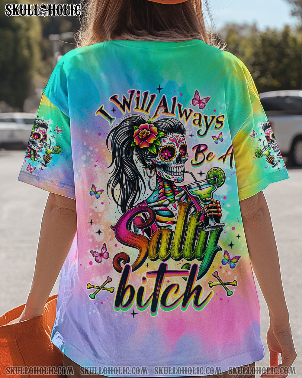 BLISSCORNERS SALTY B SKULL LADY ALL OVER PRINT