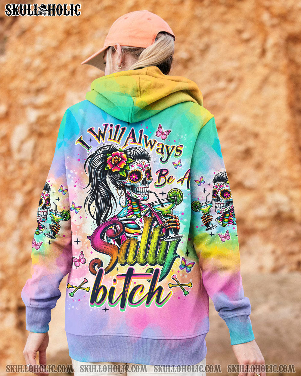 BLISSCORNERS SALTY B SKULL LADY ALL OVER PRINT
