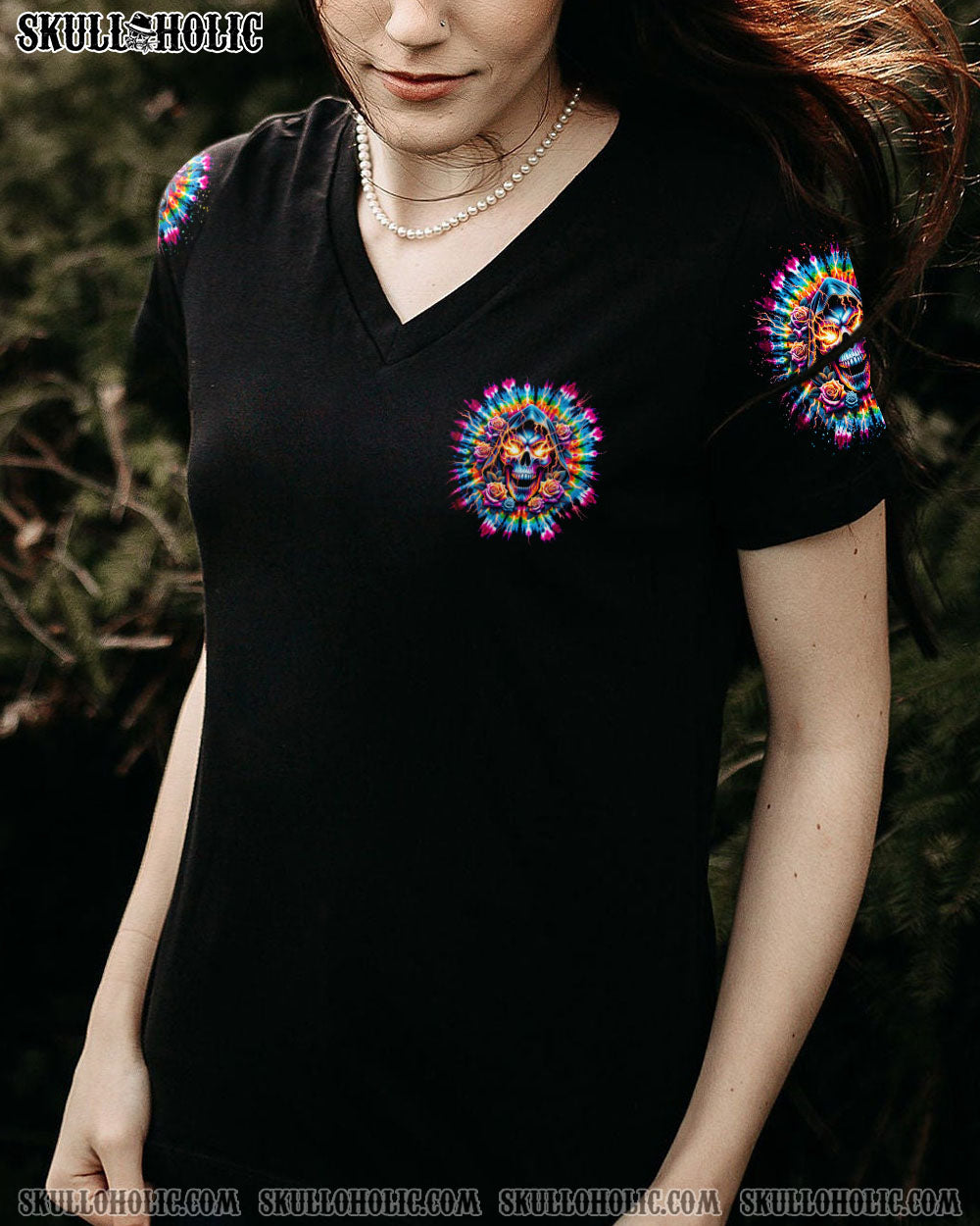 BLISSCORNERS I AM THE STORM REAPER ROSE TIE DYE ALL OVER PRINT