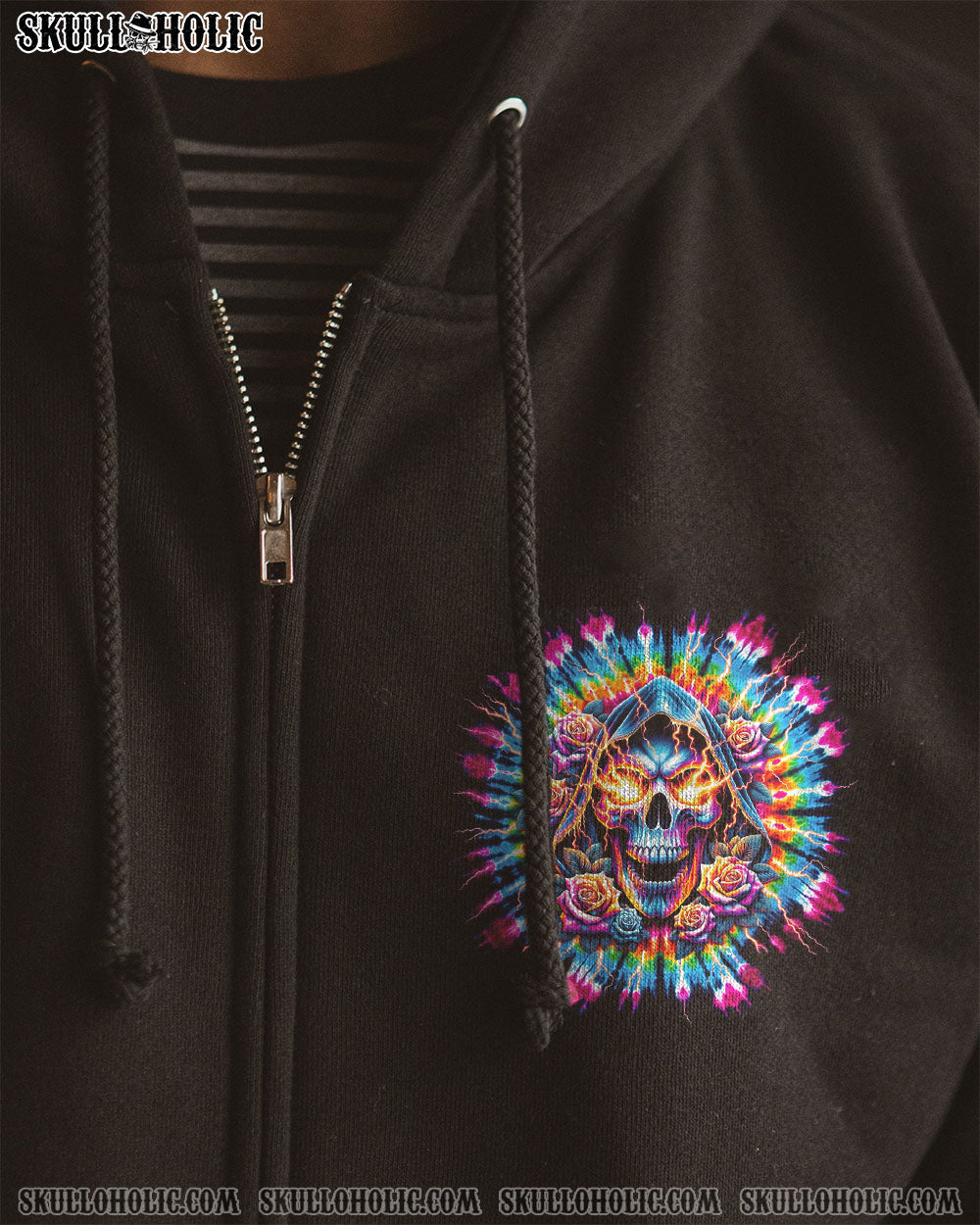 BLISSCORNERS I AM THE STORM REAPER ROSE TIE DYE ALL OVER PRINT