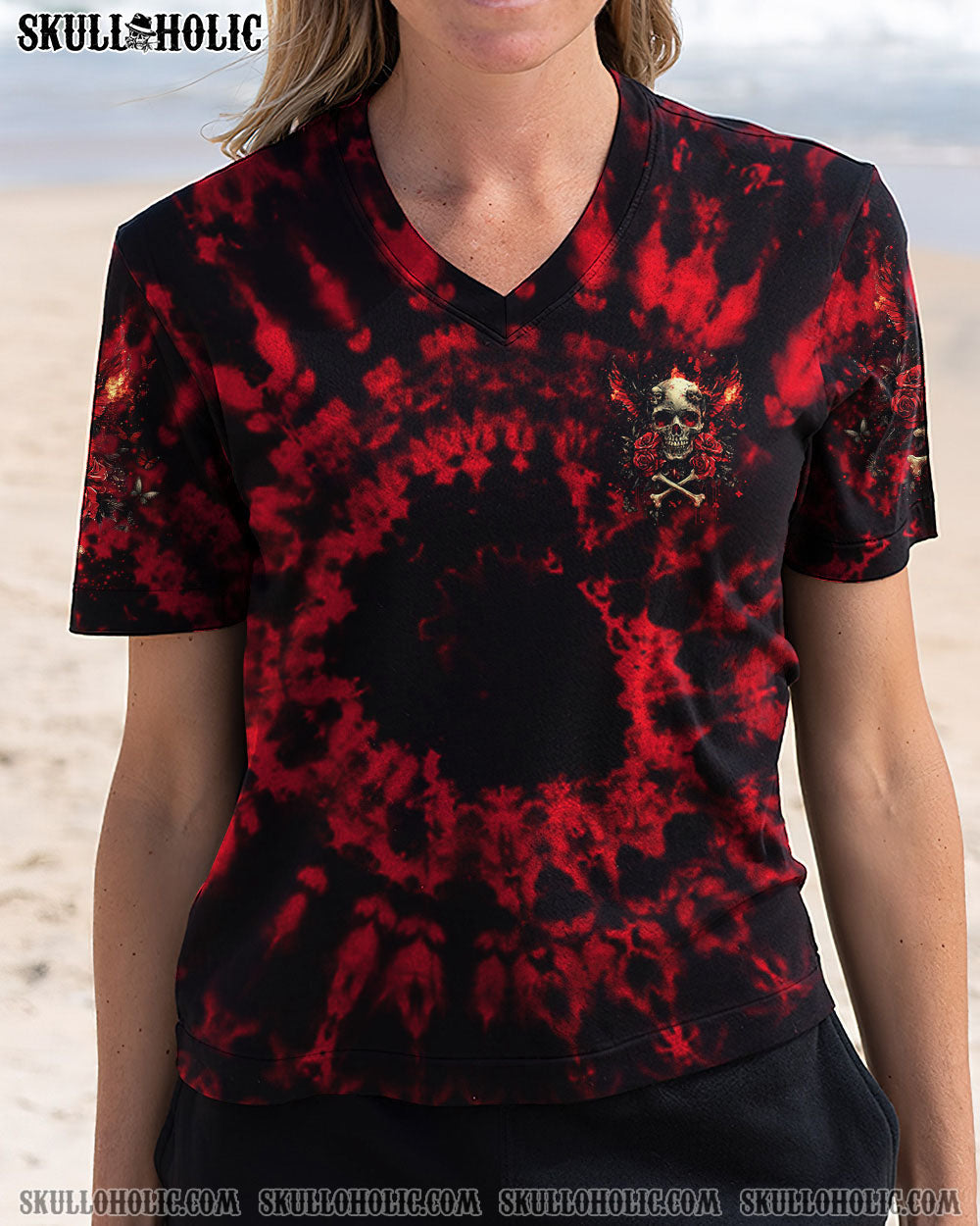 BLISSCORNERS DON'T TRY TO FIGURE ME OUT SKULL WINGS ALL OVER PRINT