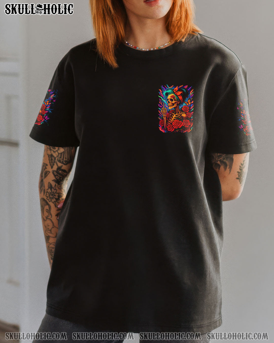 BLISSCORNERS FRESH OUT OF F MESSY BUN ALL OVER PRINT