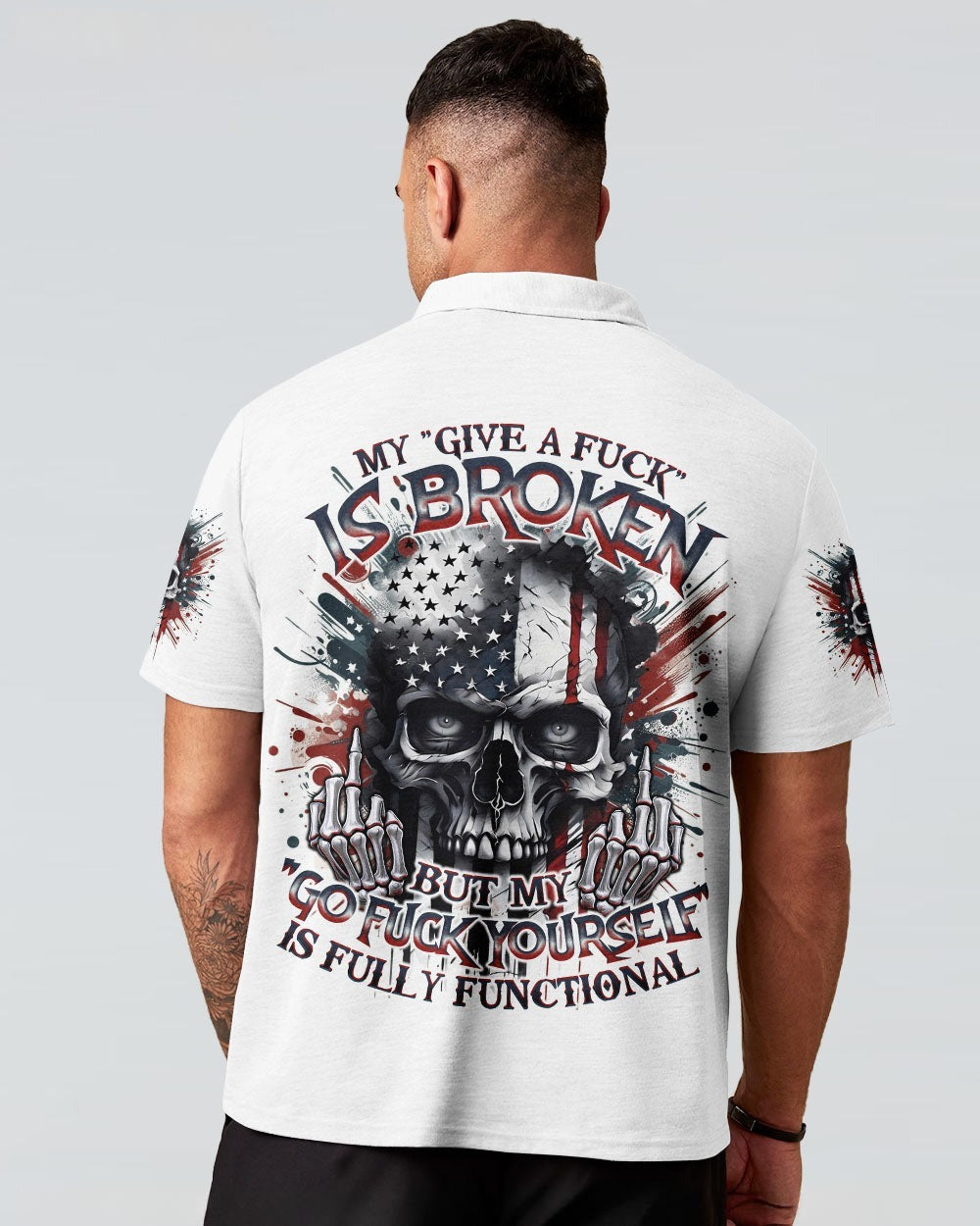 BLISSCORNERS MY GIVE A F IS BROKEN SKULL ALL OVER PRINT