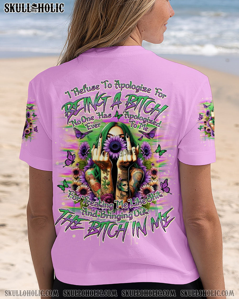 BLISSCORNERS I REFUSE TO APOLOGIZE FOR BEING A B ALL OVER PRINT -  TLNO2403251
