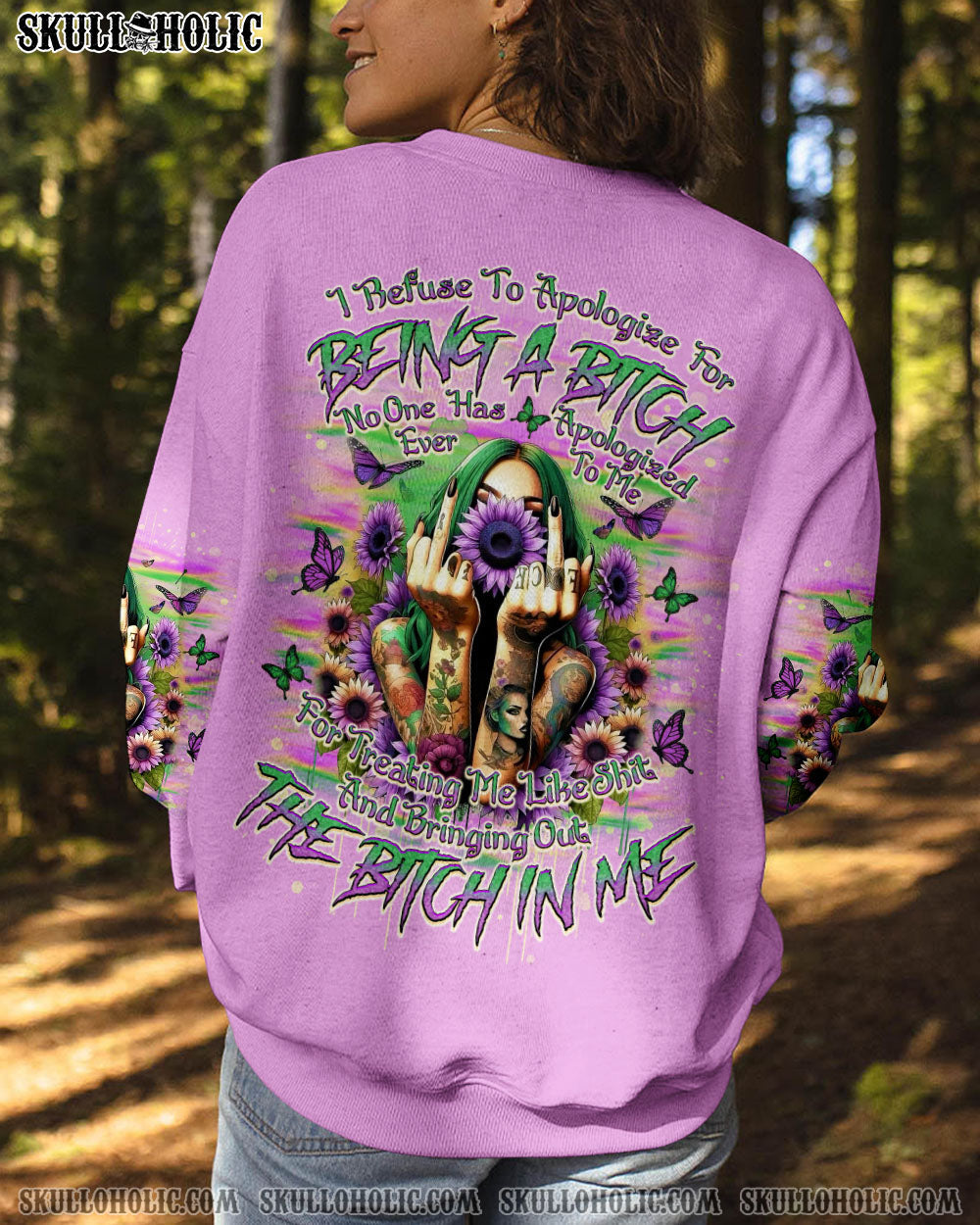BLISSCORNERS I REFUSE TO APOLOGIZE FOR BEING A B ALL OVER PRINT -  TLNO2403251