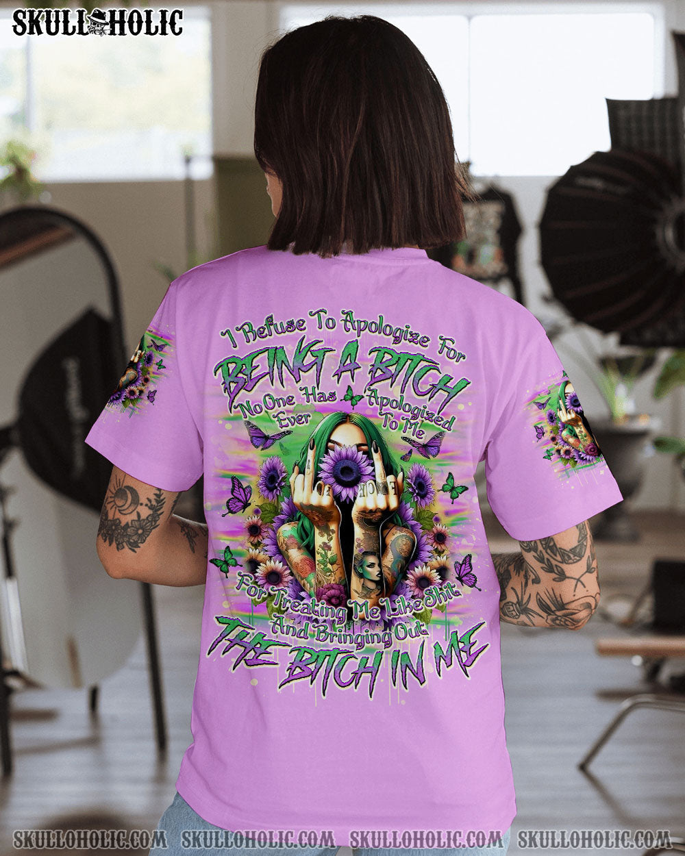 BLISSCORNERS I REFUSE TO APOLOGIZE FOR BEING A B ALL OVER PRINT -  TLNO2403251