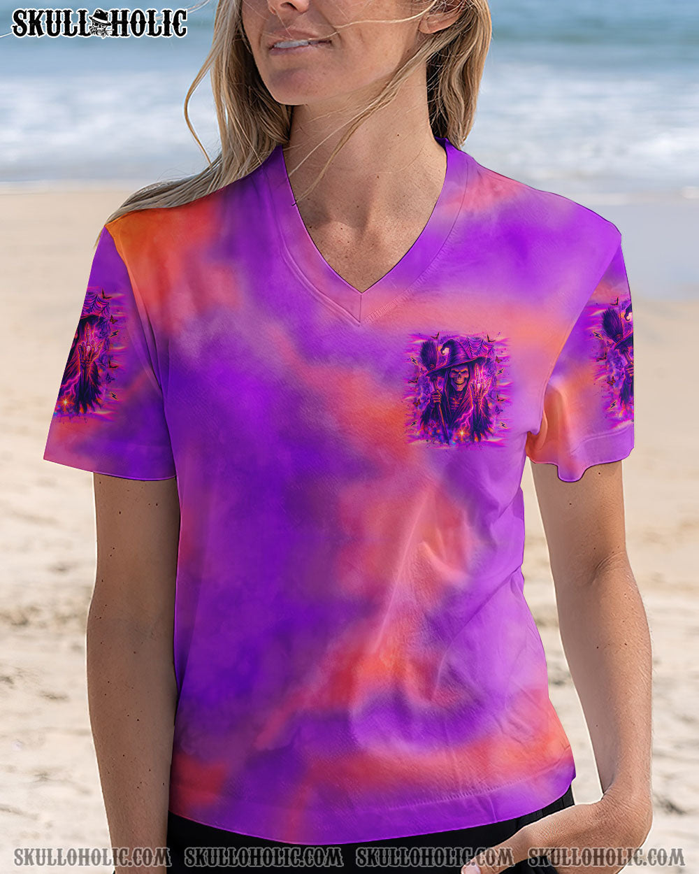 BLISSCORNERS THE GOOD GIRL IN ME SKULL HALLOWEEN ALL OVER PRINT
