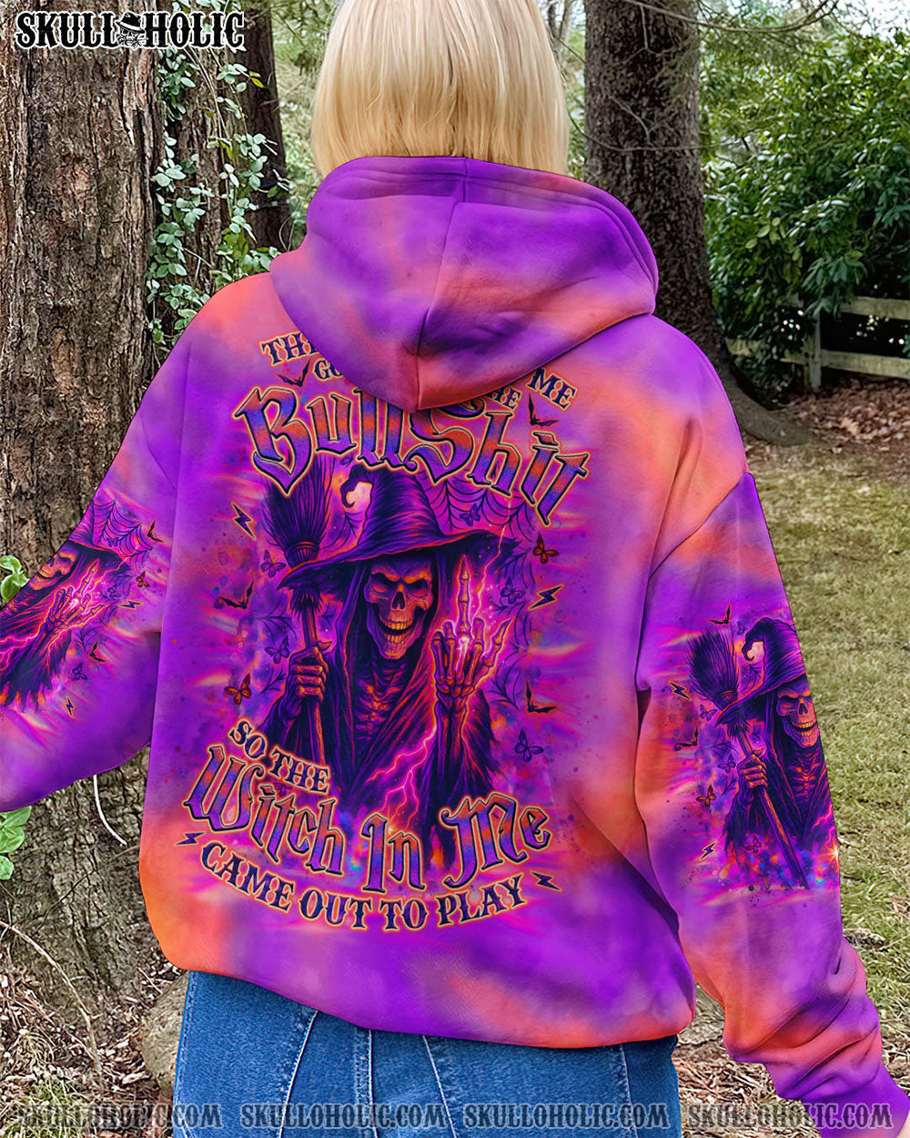 BLISSCORNERS THE GOOD GIRL IN ME SKULL HALLOWEEN ALL OVER PRINT