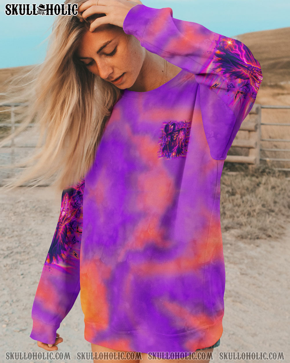BLISSCORNERS THE GOOD GIRL IN ME SKULL HALLOWEEN ALL OVER PRINT
