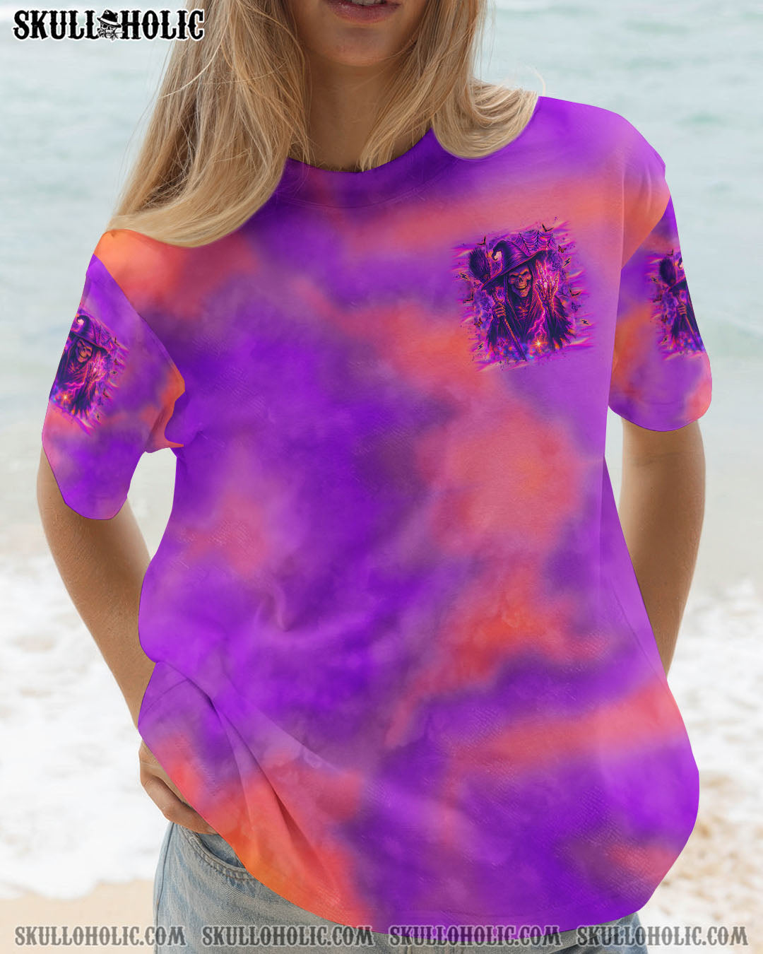 BLISSCORNERS THE GOOD GIRL IN ME SKULL HALLOWEEN ALL OVER PRINT