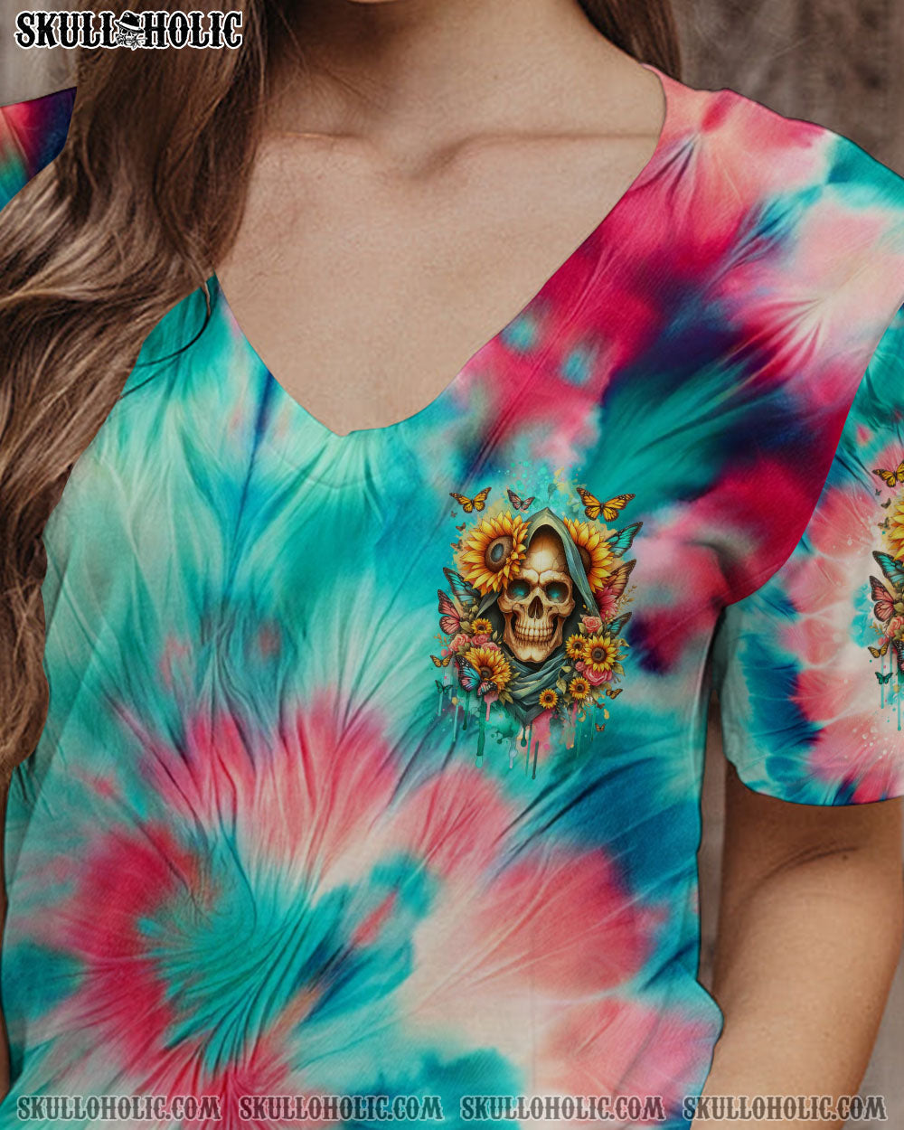BLISSCORNERS I'M BLUNT BECAUSE GOD ROLLED ME TIE DYE ALL OVER PRINT